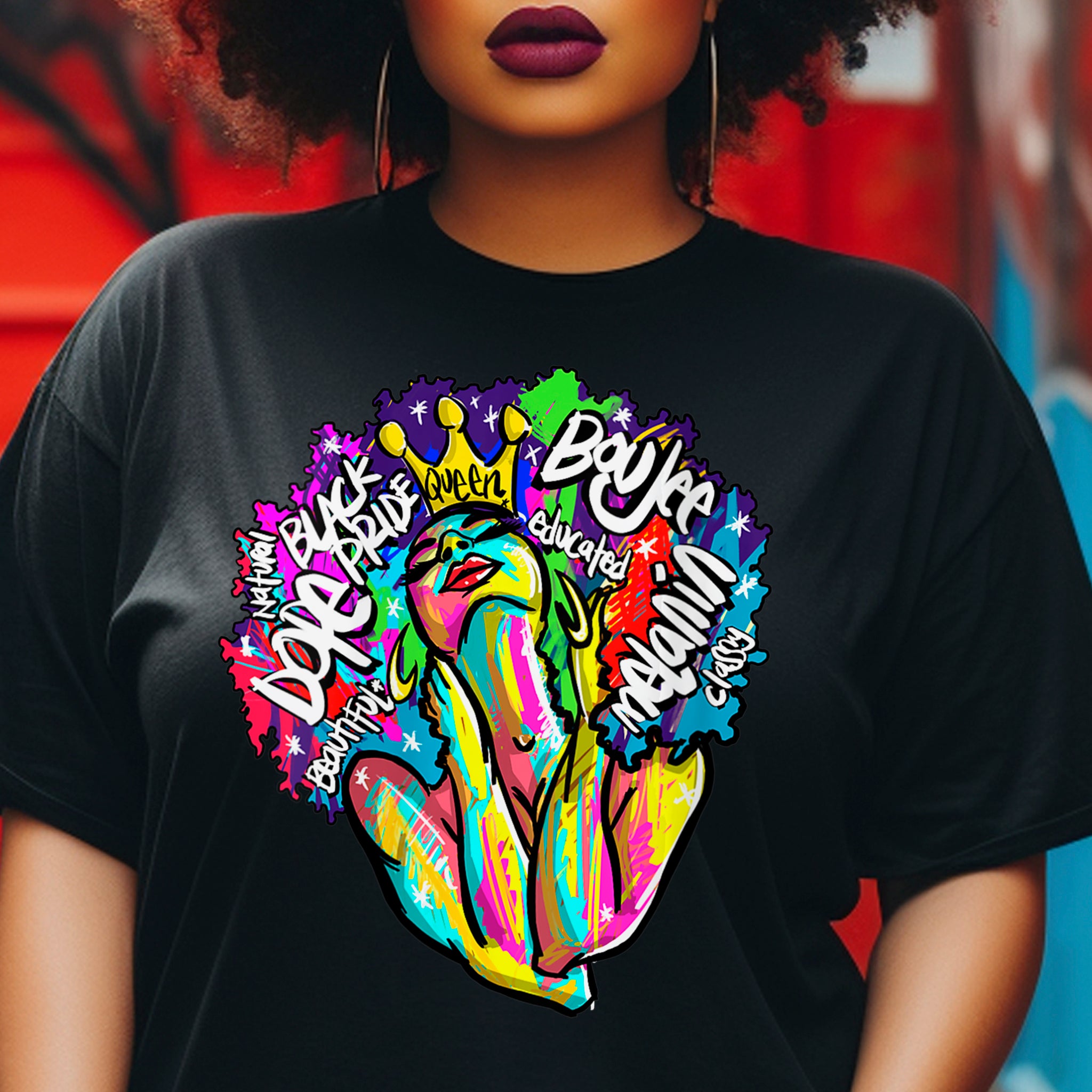 Dope Black Queen Premium T-Shirt | Embedded Designz