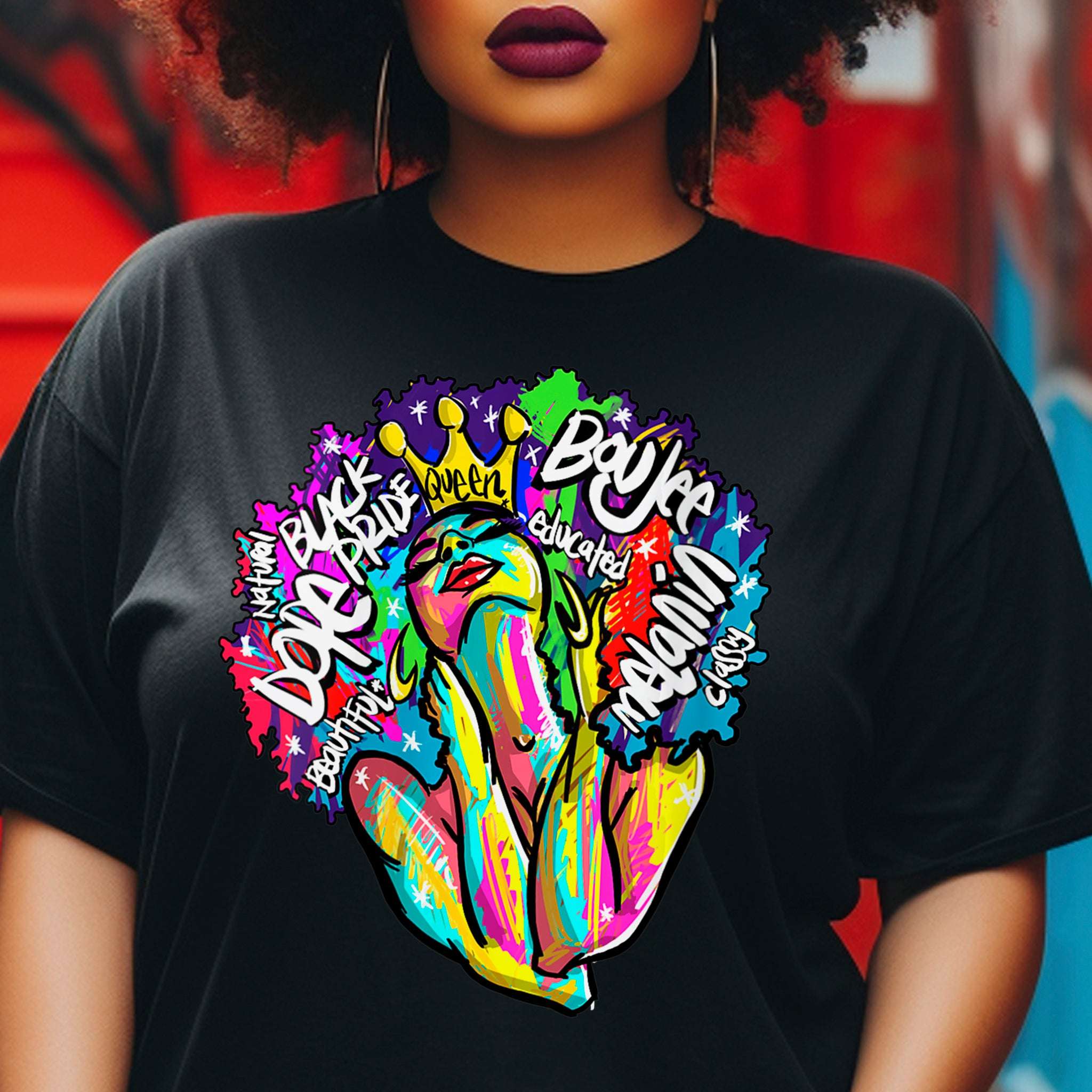 Dope Black Queen Premium T-Shirt | Embedded Designz