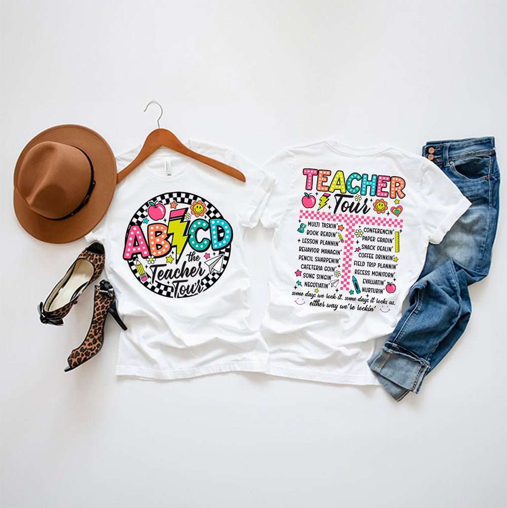 ABCD Teacher Tour Premium T-Shirt | Embedded Designz