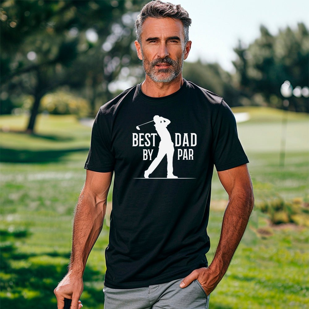 Best Dad By Par Father's Day Premium T-Shirt | Embedded Designz