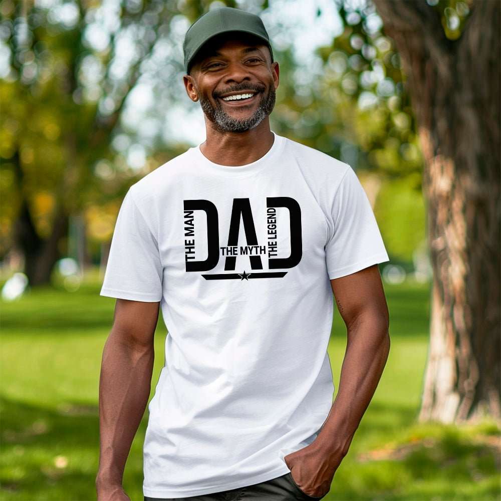 Dad - Man, Myth, Legend Father's Day Premium T-Shirt | Embedded Designz