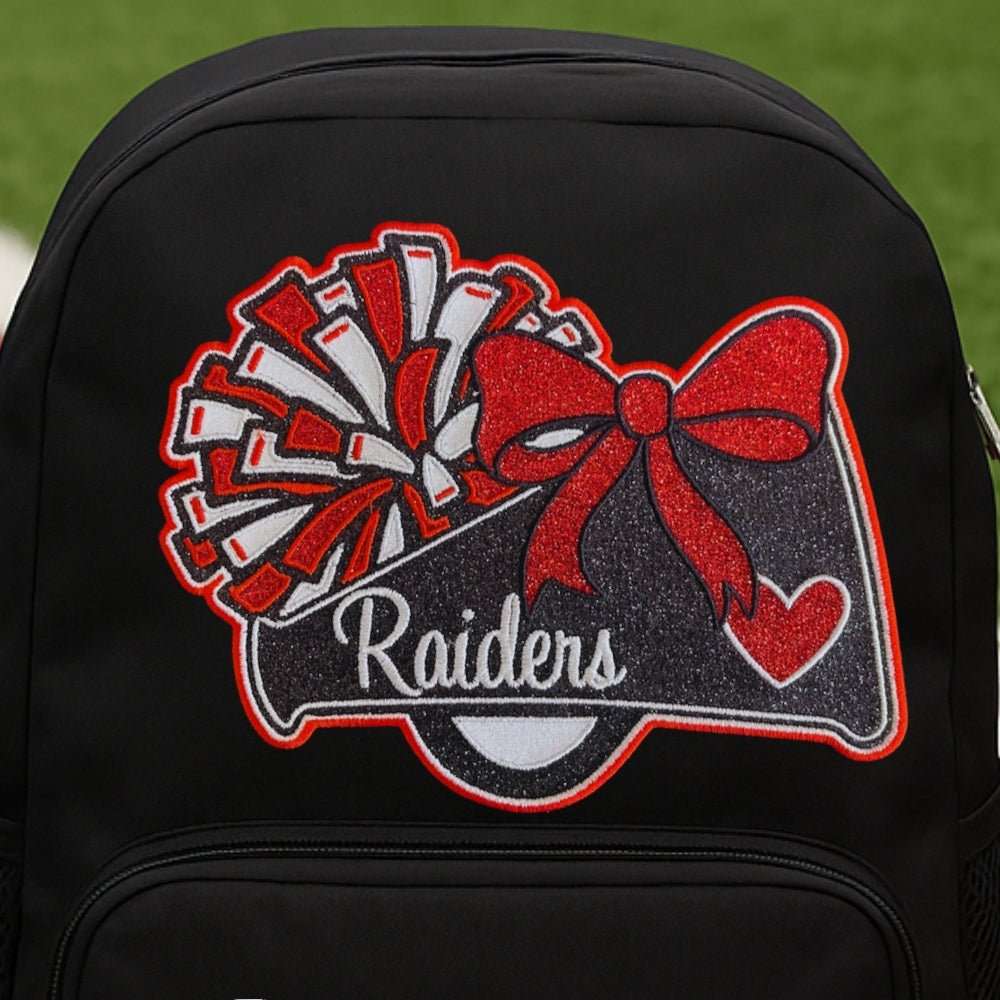Forney Red Raiders Cheer Backpack Decoration | Embedded Designz