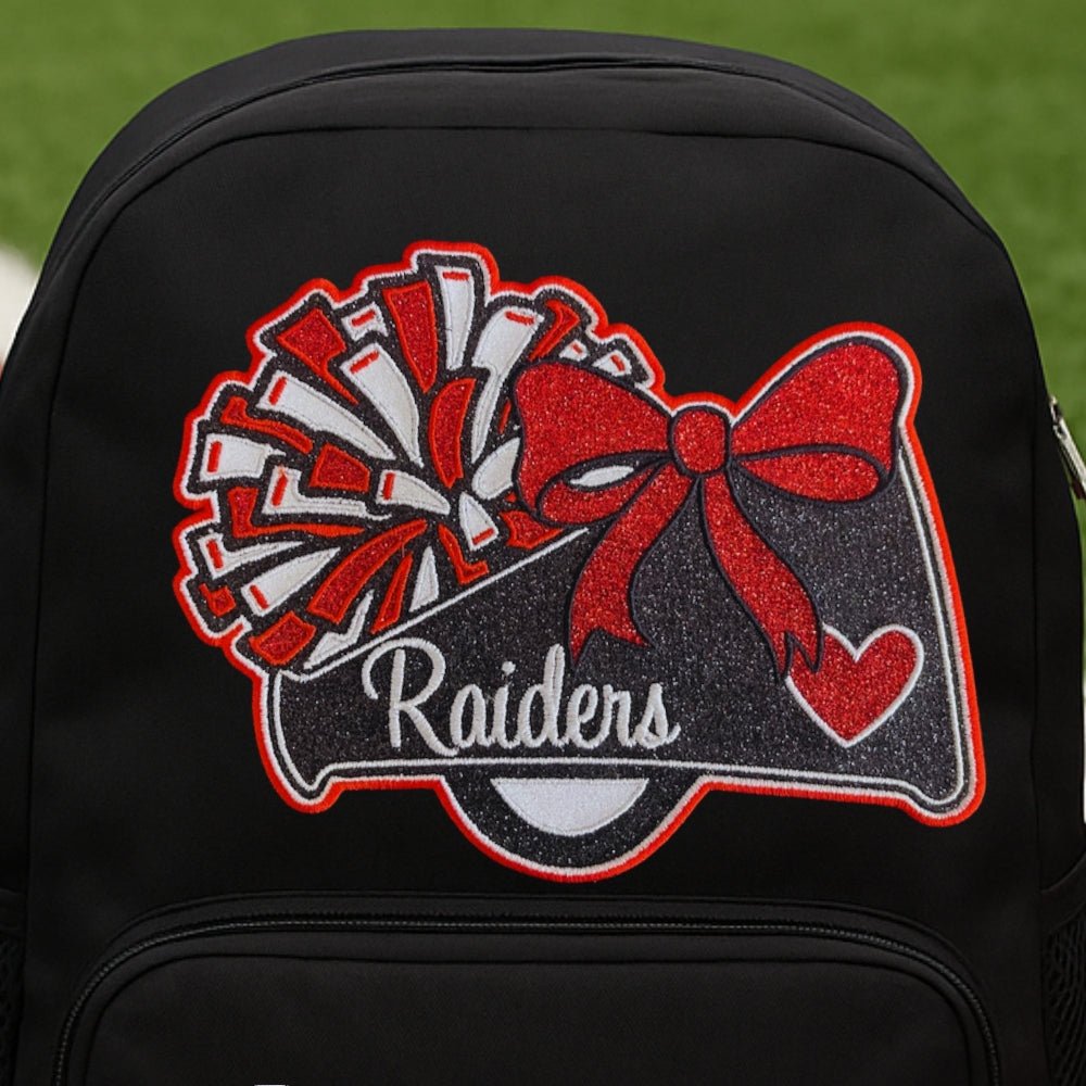 Forney Red Raiders Cheer Backpack Decoration | Embedded Designz