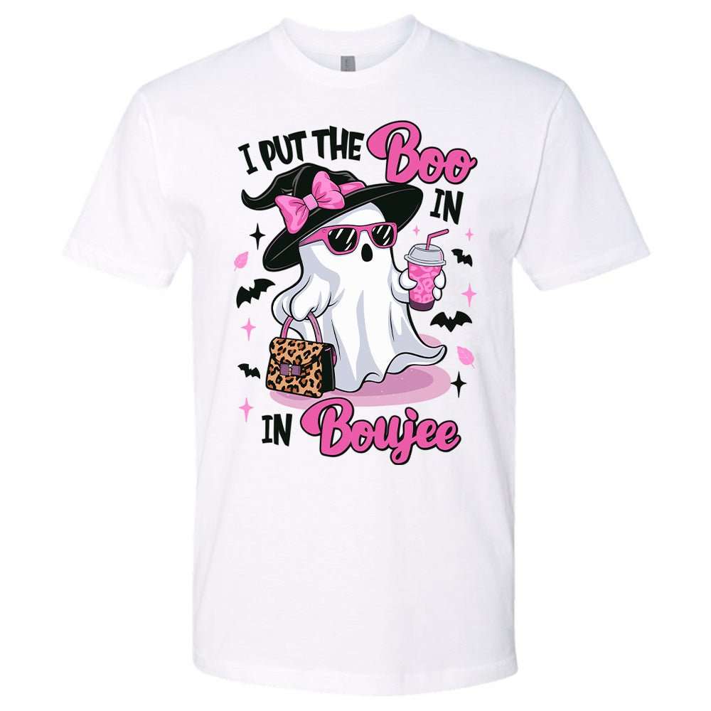 I Put The Boo In Boujee Premium Halloween T-Shirt | Embedded Designz
