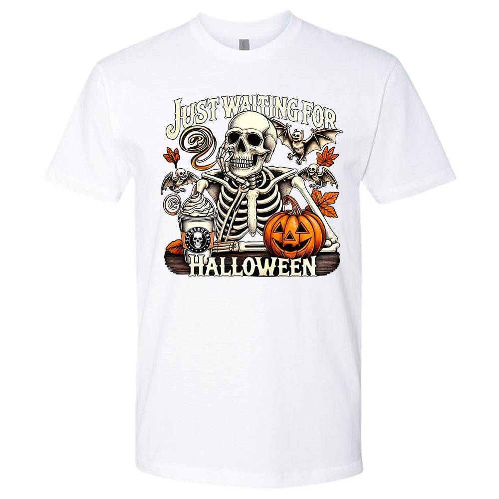 Just Waiting on Halloween Premium T-Shirt | Embedded Designz