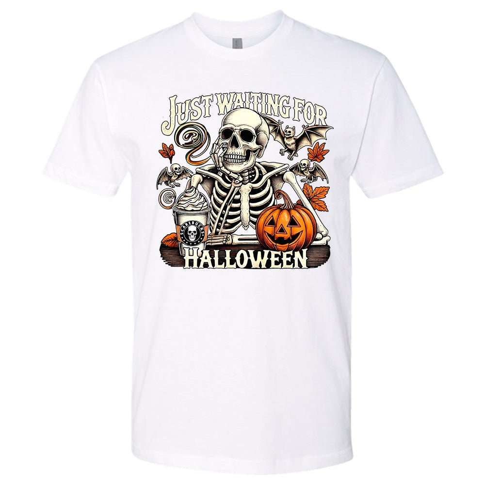 Just Waiting on Halloween Premium T-Shirt | Embedded Designz