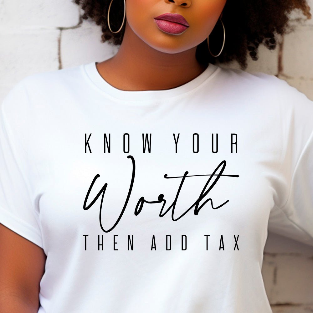 Know Your Worth Premium T-Shirt | Embedded Designz