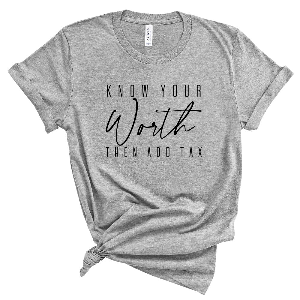 Know Your Worth Premium T-Shirt | Embedded Designz