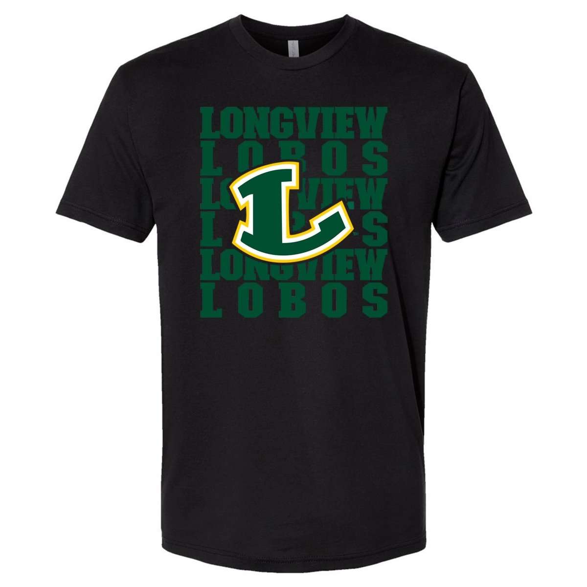 Longview Lobos Repeat Premium T-Shirt | Embedded Designz