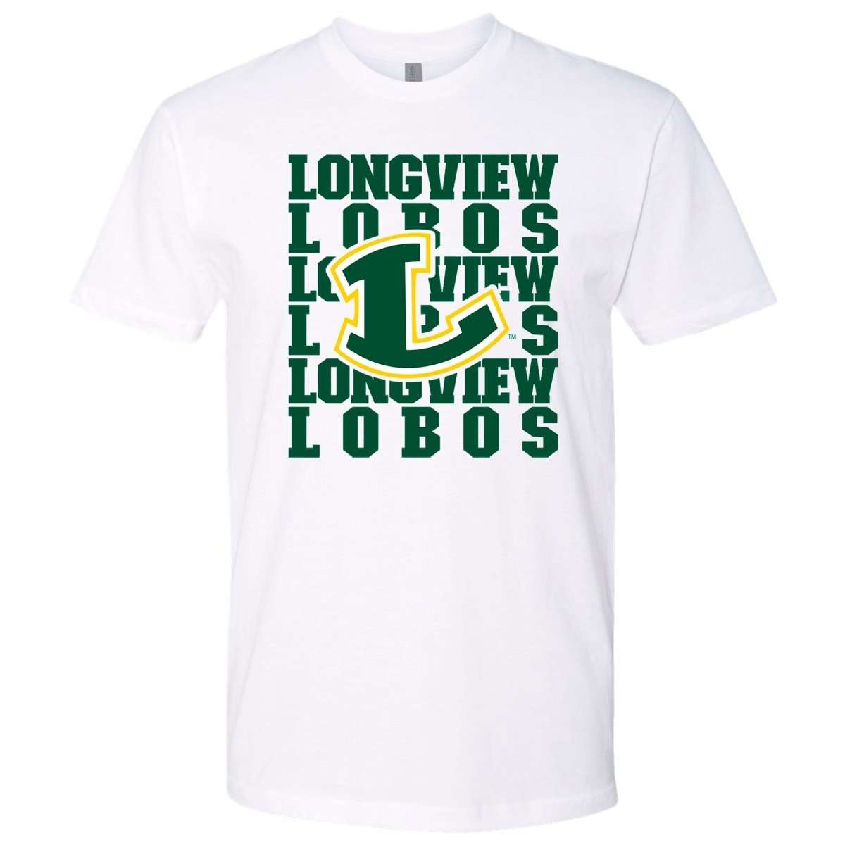 Longview Lobos Repeat Premium T-Shirt | Embedded Designz