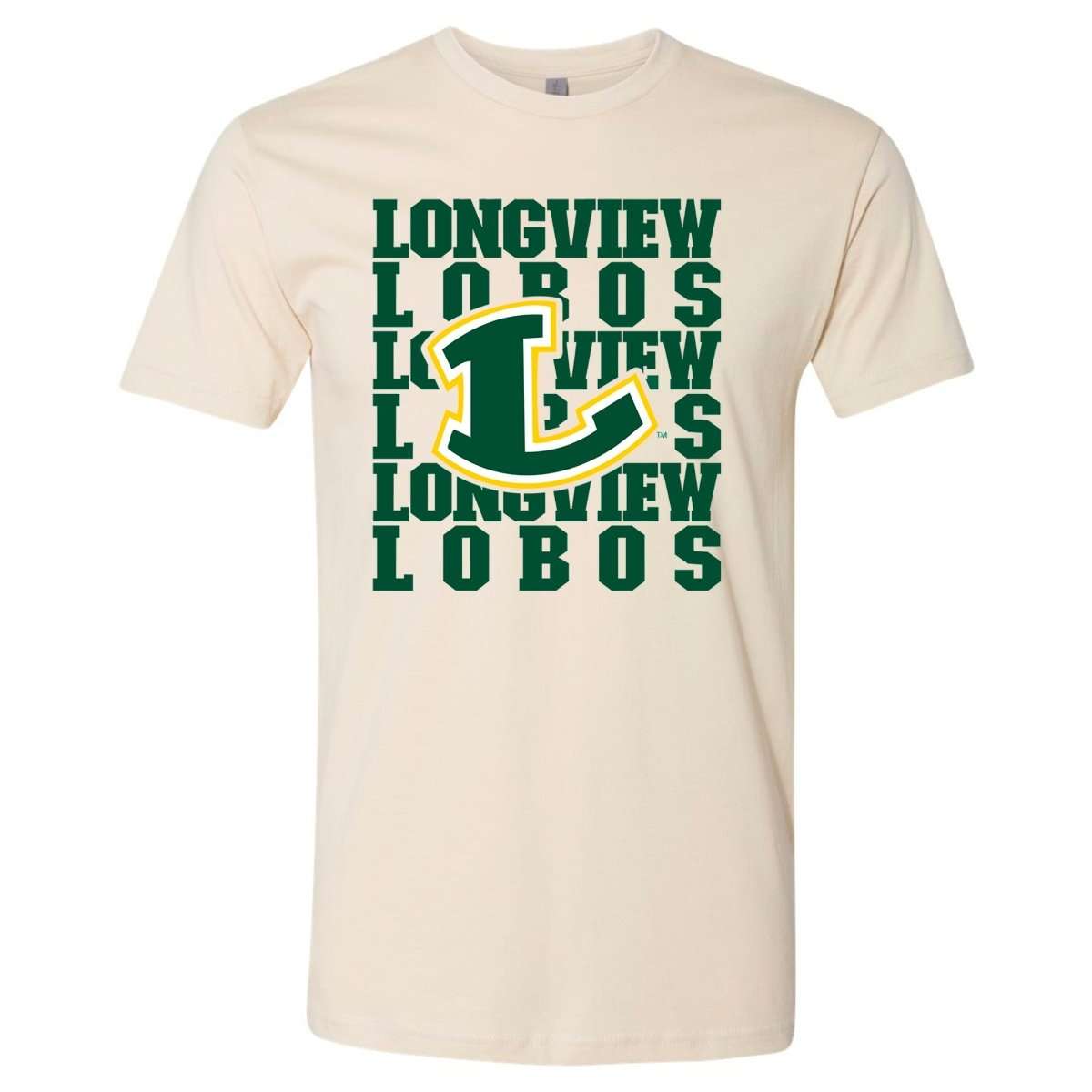 Longview Lobos Repeat Premium T-Shirt | Embedded Designz