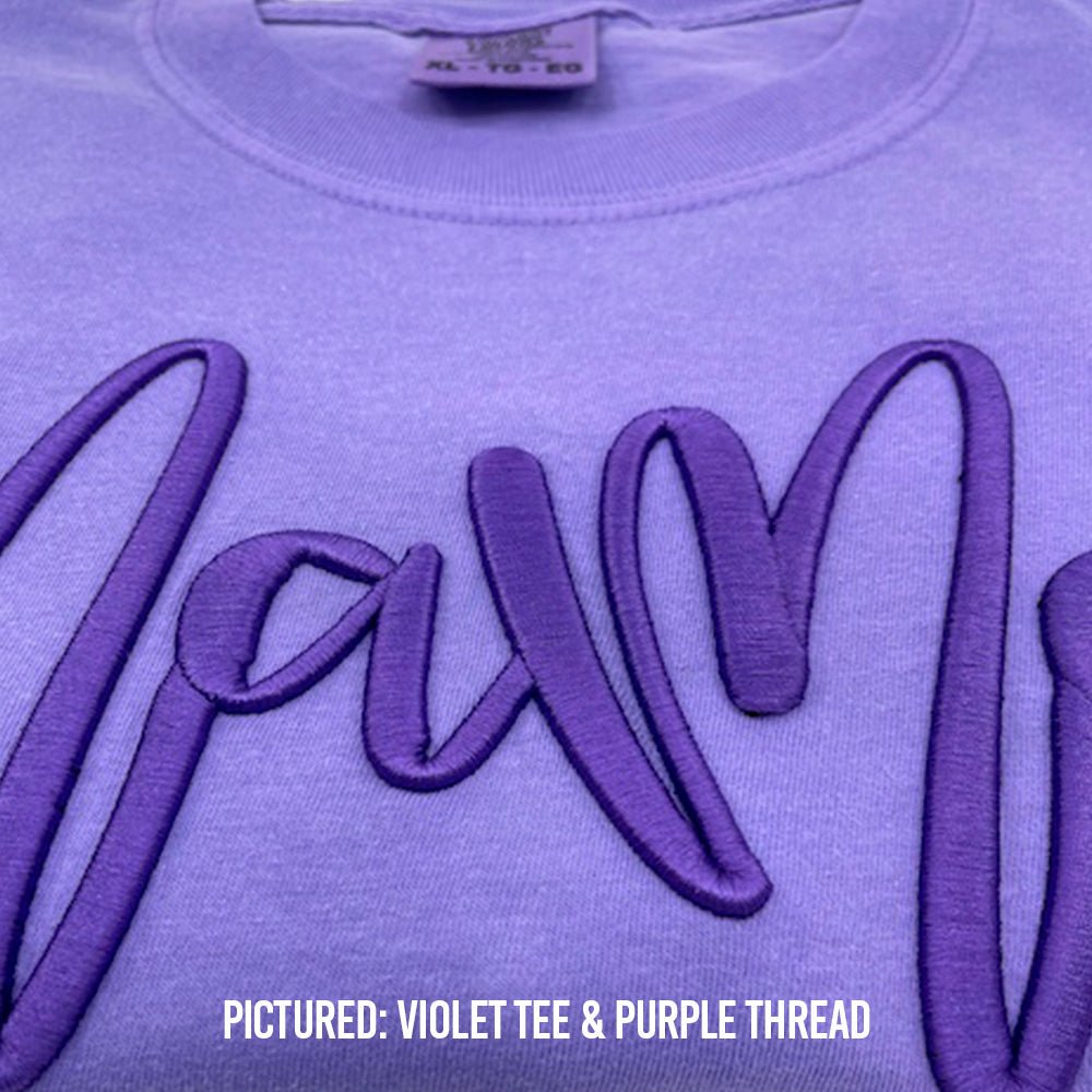 Mama Custom 3D Puff Embroidered T-Shirt | Comfort Colors | Personalized Mom Gift | Embedded Designz