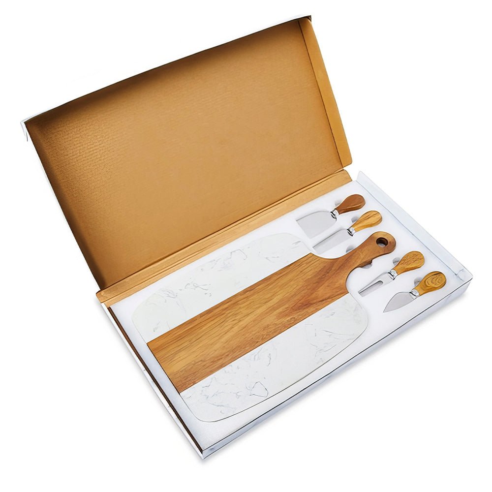 Custom Engraved Cheese Board Gift Set | Embedded Designz