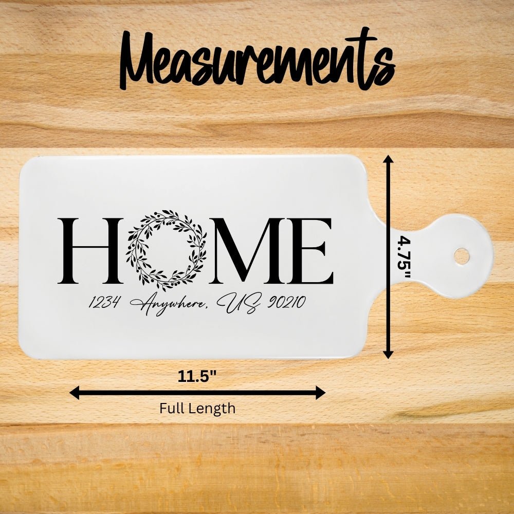 Personalized Paddle Ceramic Trivet | Embedded Designz