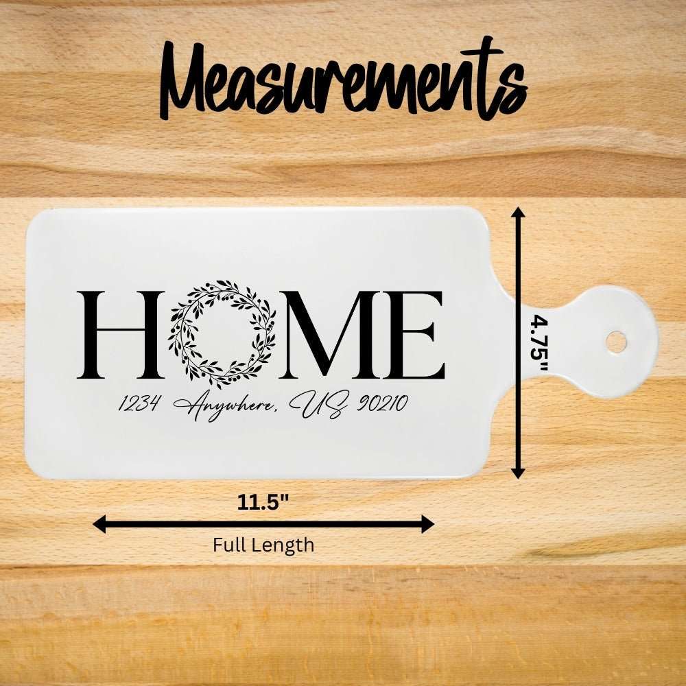 Personalized Paddle Ceramic Trivet | Embedded Designz
