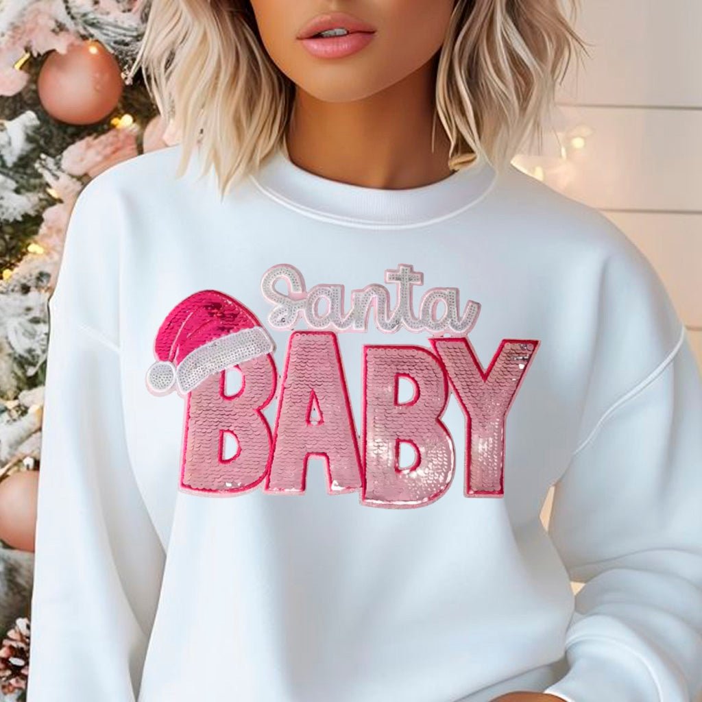 Santa Baby Premium Christmas Sweatshirt | Embedded Designz