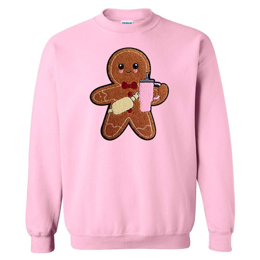 Sipping Ginger Premium Christmas Sweatshirt | Embedded Designz