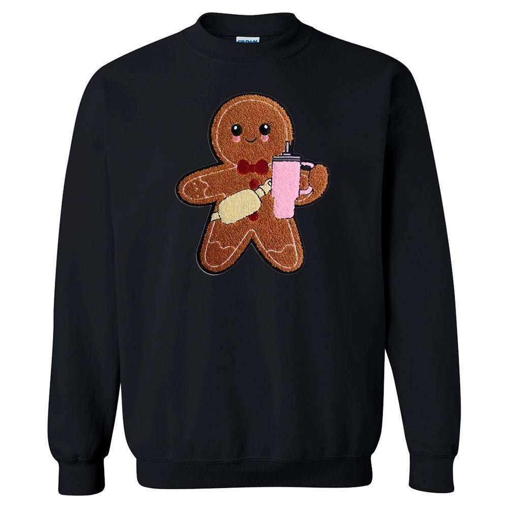 Sipping Ginger Premium Christmas Sweatshirt | Embedded Designz