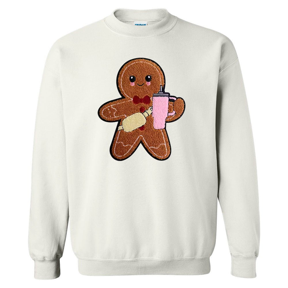 Sipping Ginger Premium Christmas Sweatshirt | Embedded Designz