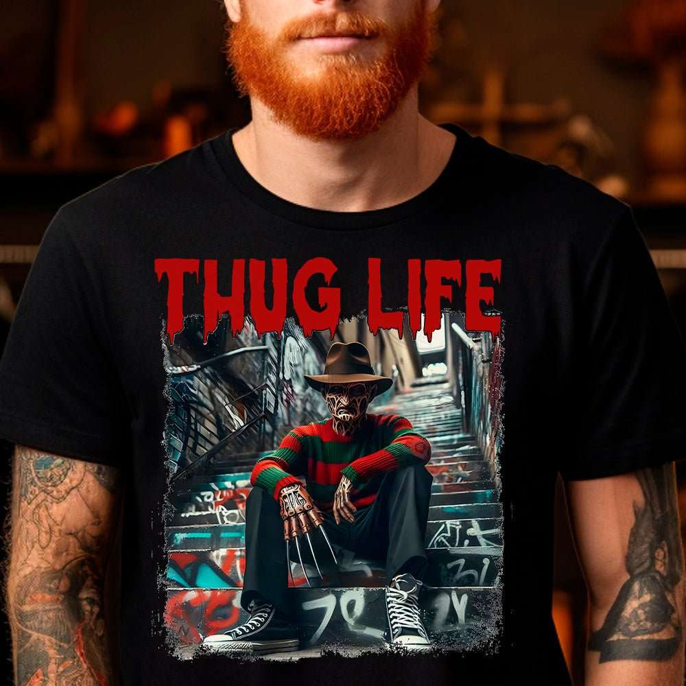 Thug Life Premium Halloween T-Shirt | Embedded Designz