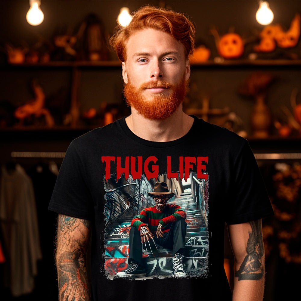 Thug Life Premium Halloween T-Shirt | Embedded Designz