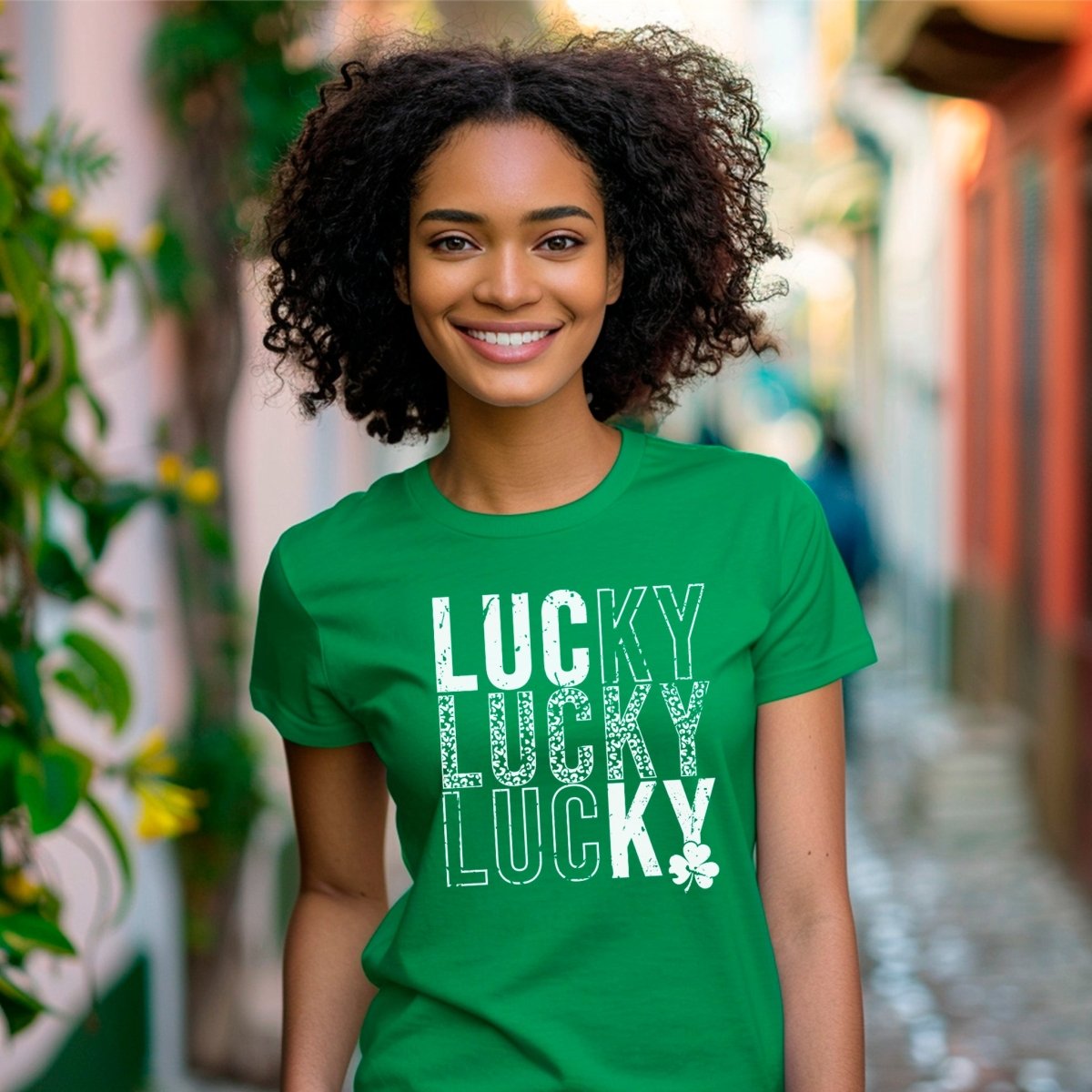 3 Times As Lucky St. Patrick's Day Premium T-Shirt | Embedded Designz