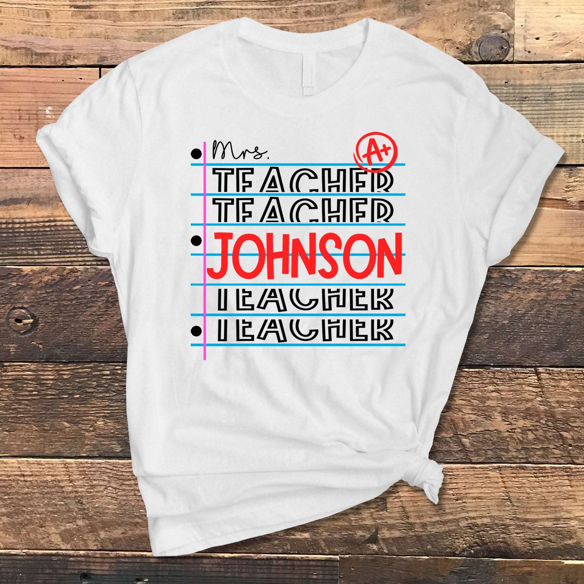 A+ Teacher Premium T-Shirt | Embedded Designz