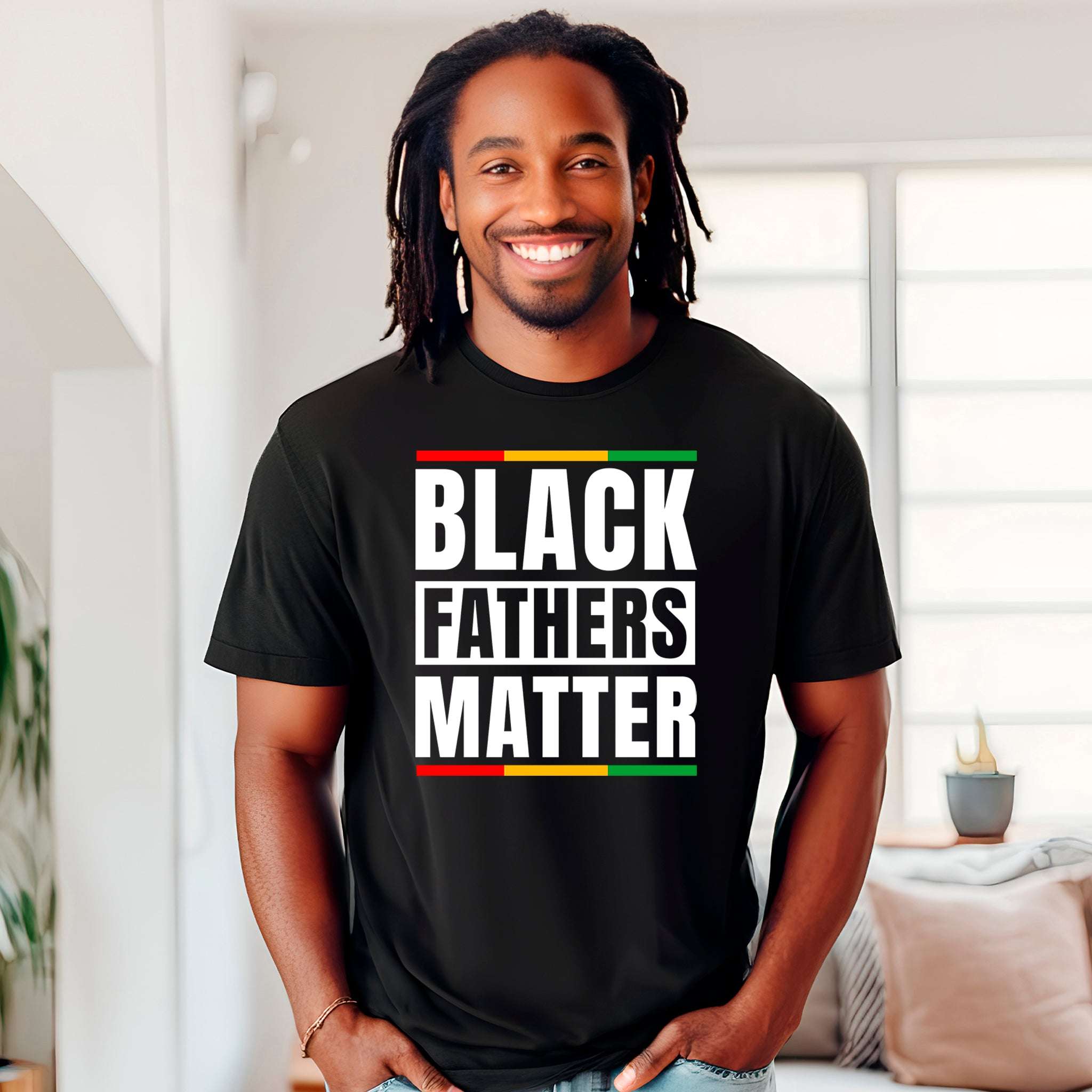 Black Fathers Matter Unisex Premium T-Shirt | Embedded Designz