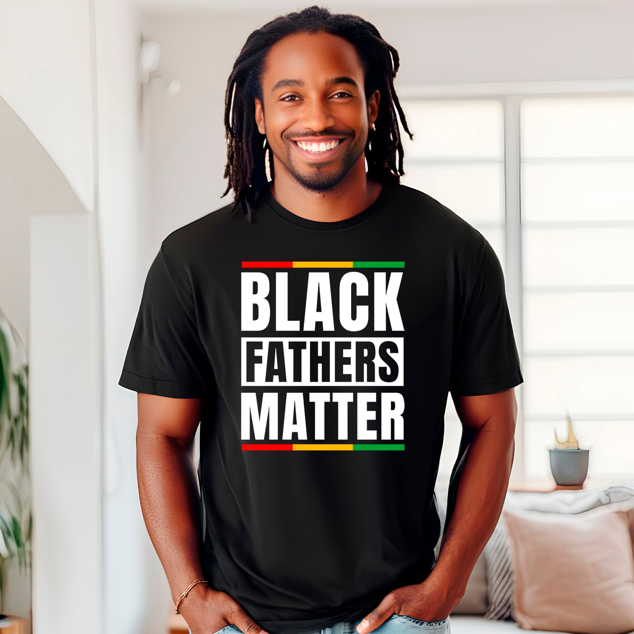 Black Fathers Matter Unisex Premium T-Shirt | Embedded Designz