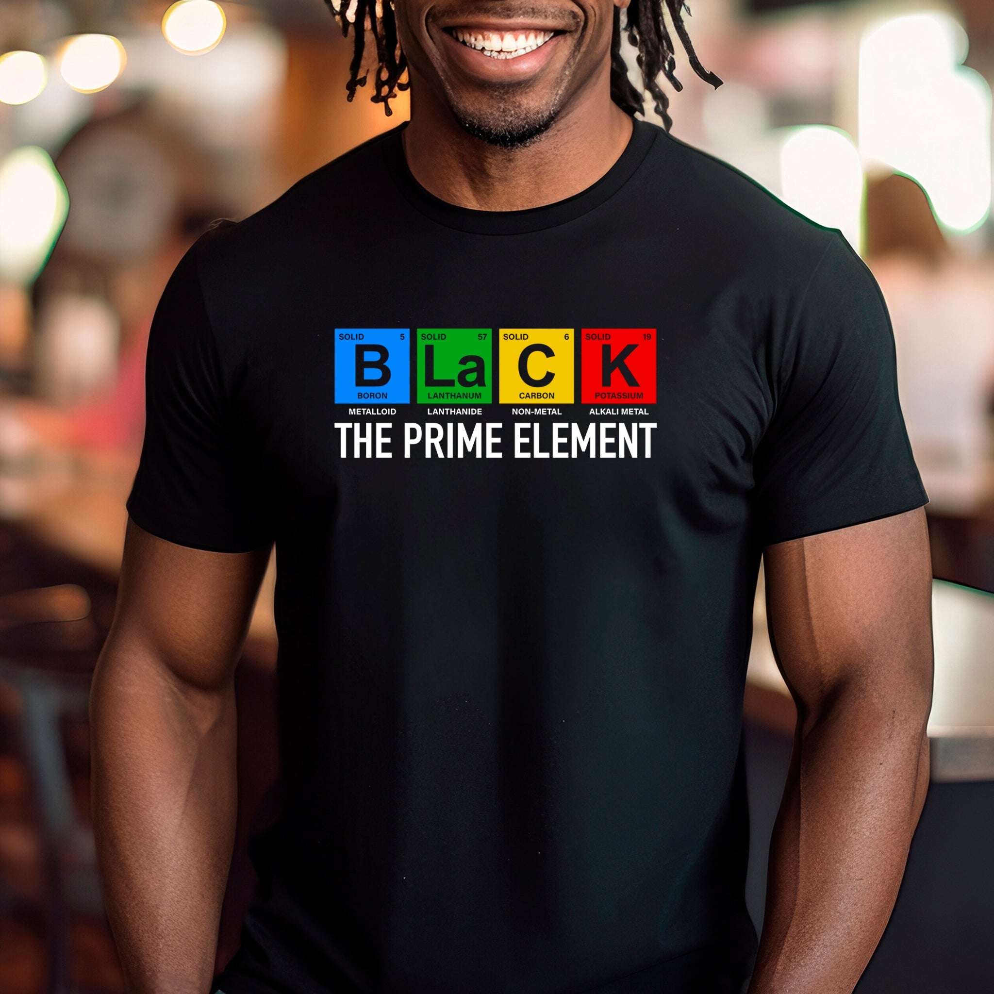 Black...The Prime Element Unisex Premium T-Shirt | Embedded Designz