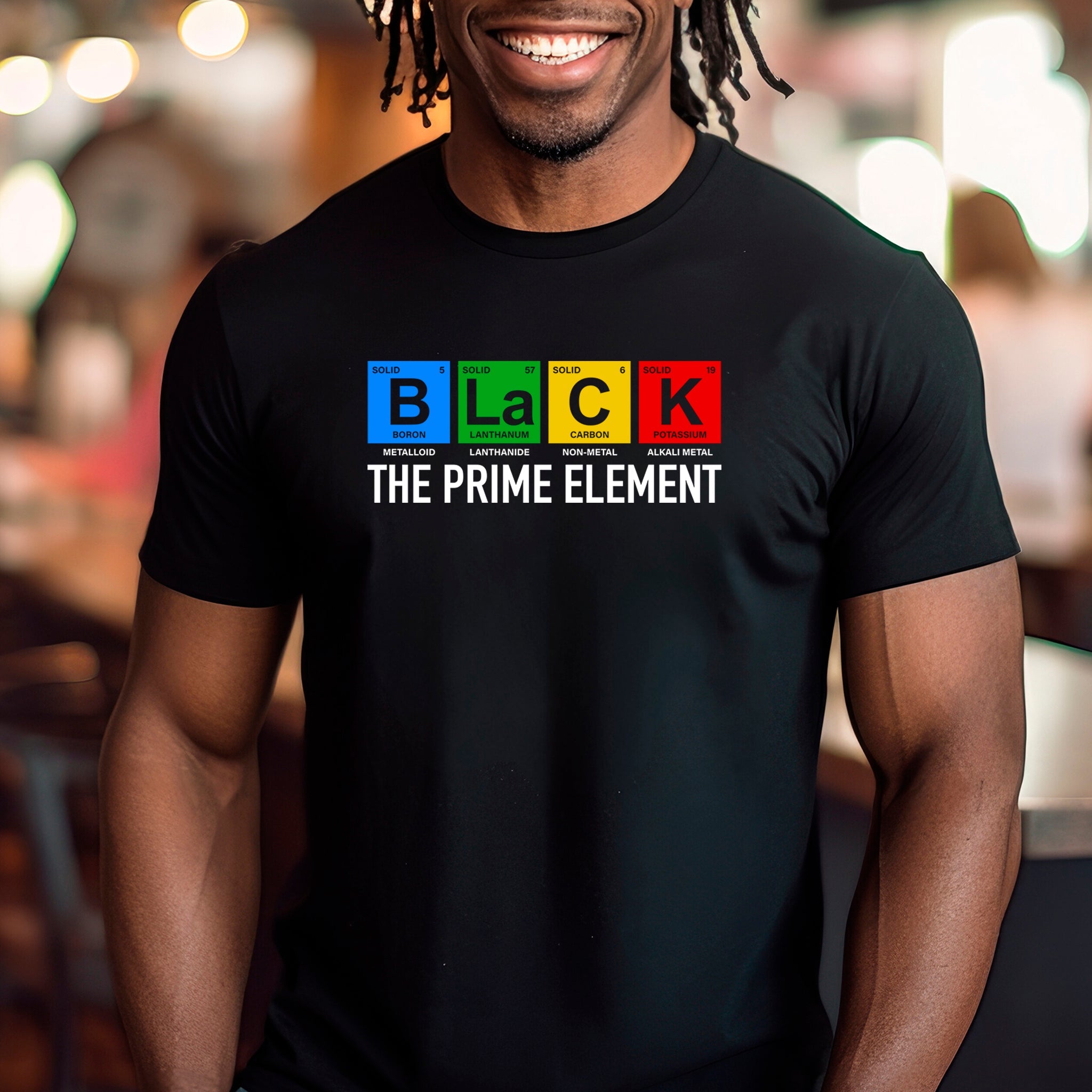 Black...The Prime Element Unisex Premium T-Shirt | Embedded Designz