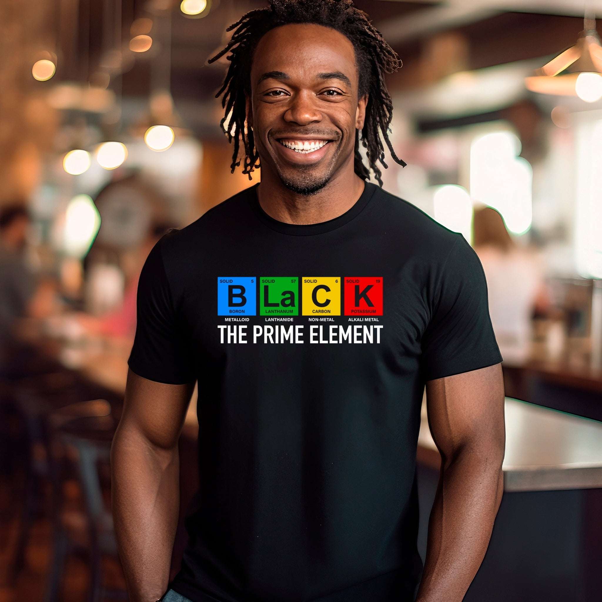 Black...The Prime Element Unisex Premium T-Shirt | Embedded Designz