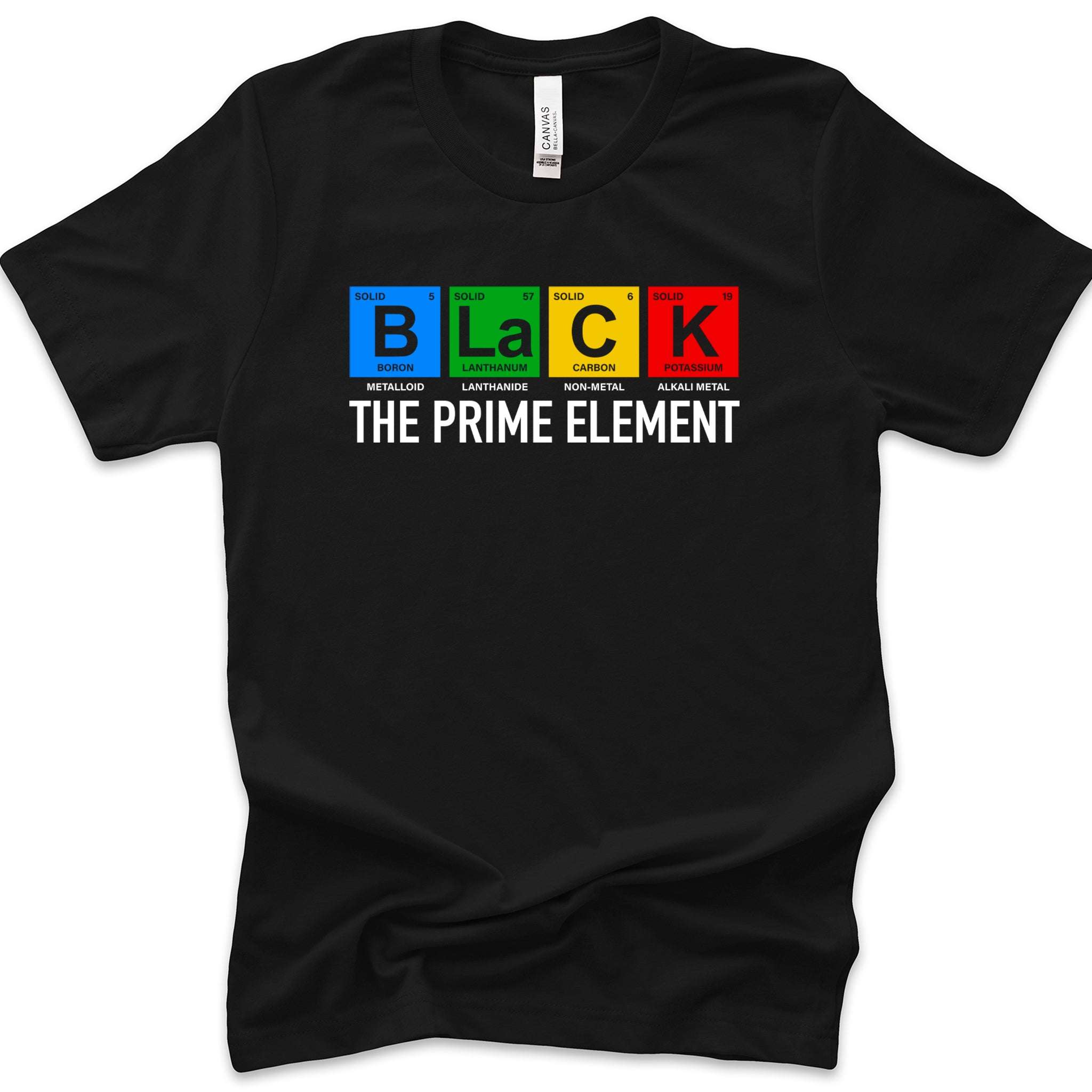 Black...The Prime Element Unisex Premium T-Shirt | Embedded Designz