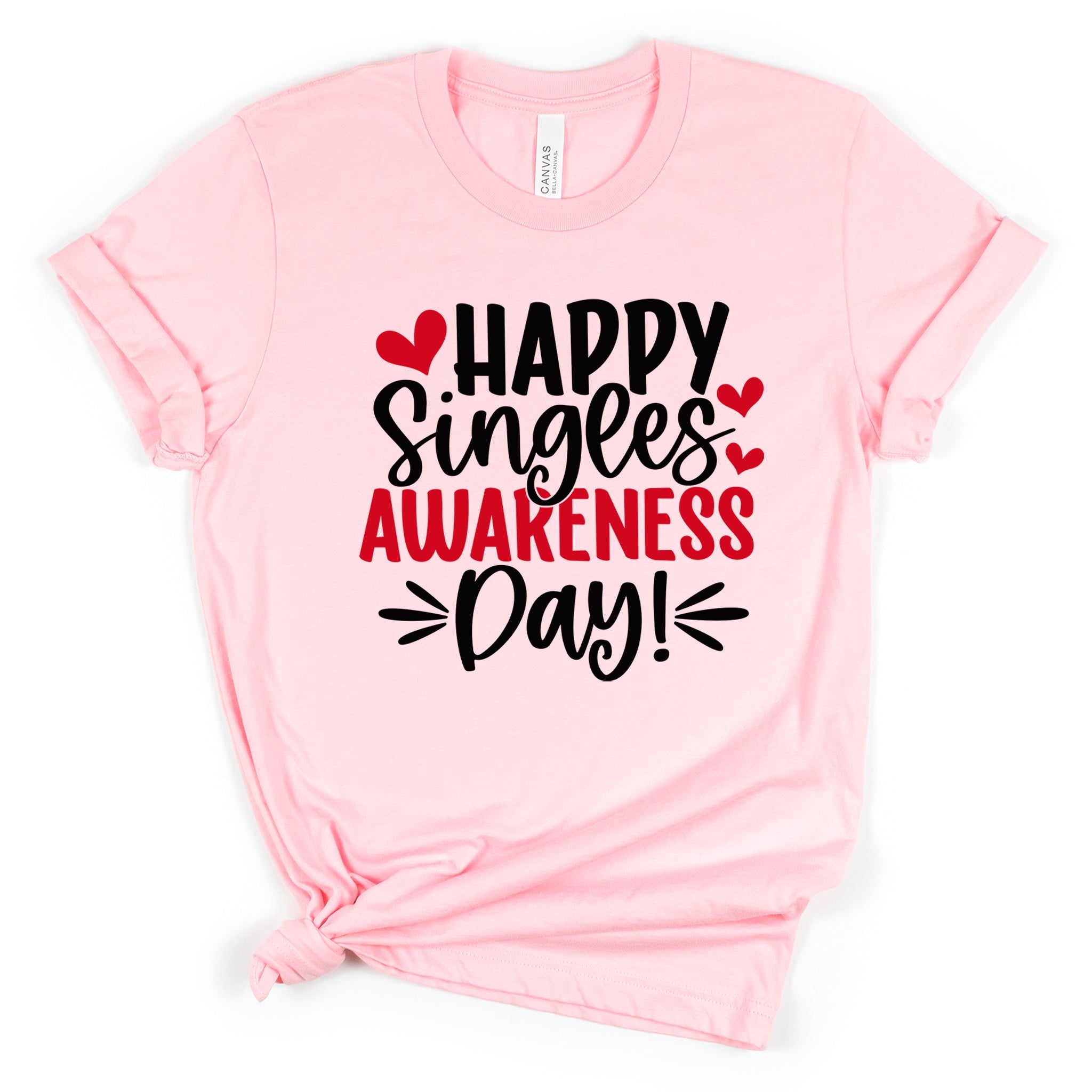 Happy Singles Awareness Day Premium Valentine's T-Shirt | Embedded Designz