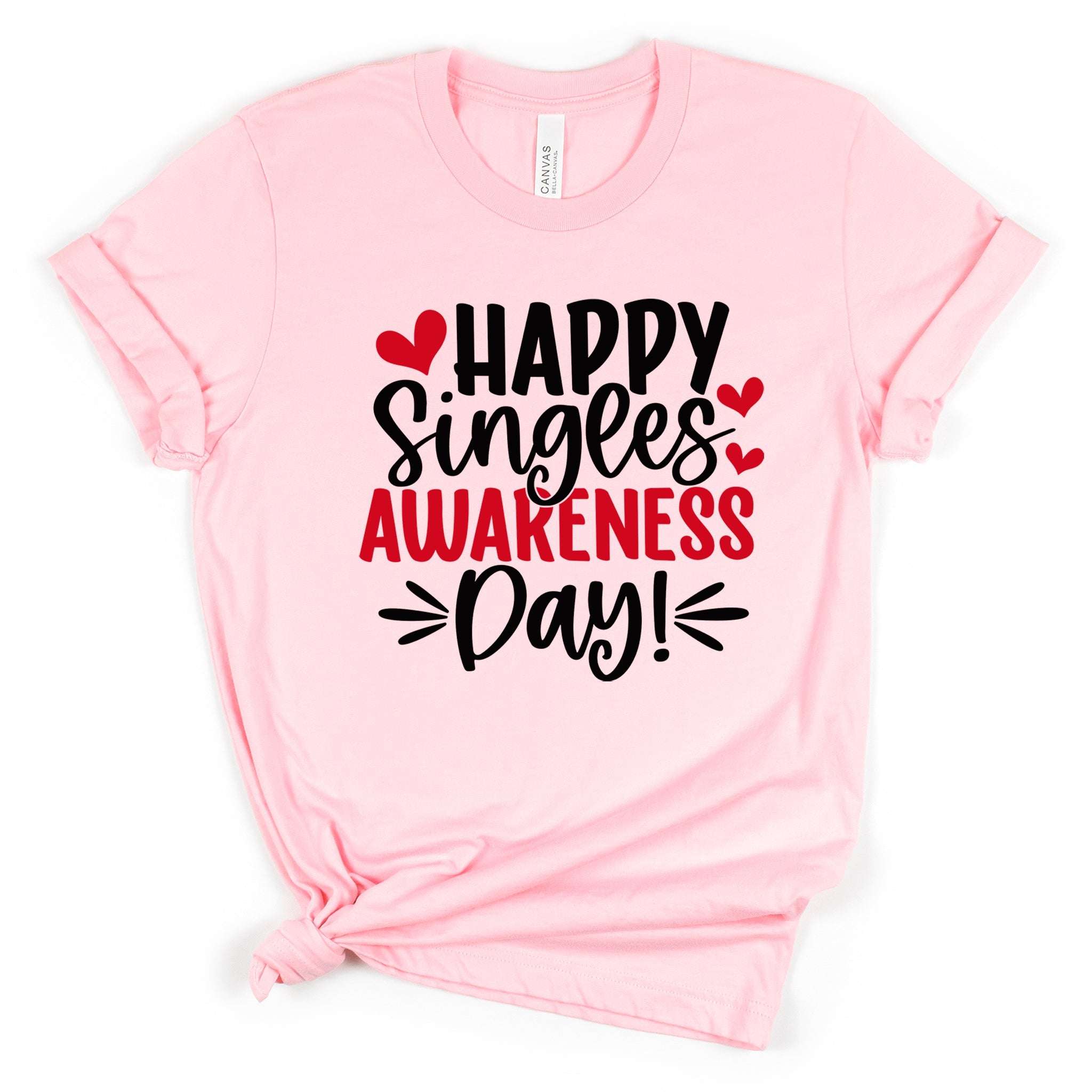 Happy Singles Awareness Day Premium Valentine's T-Shirt | Embedded Designz