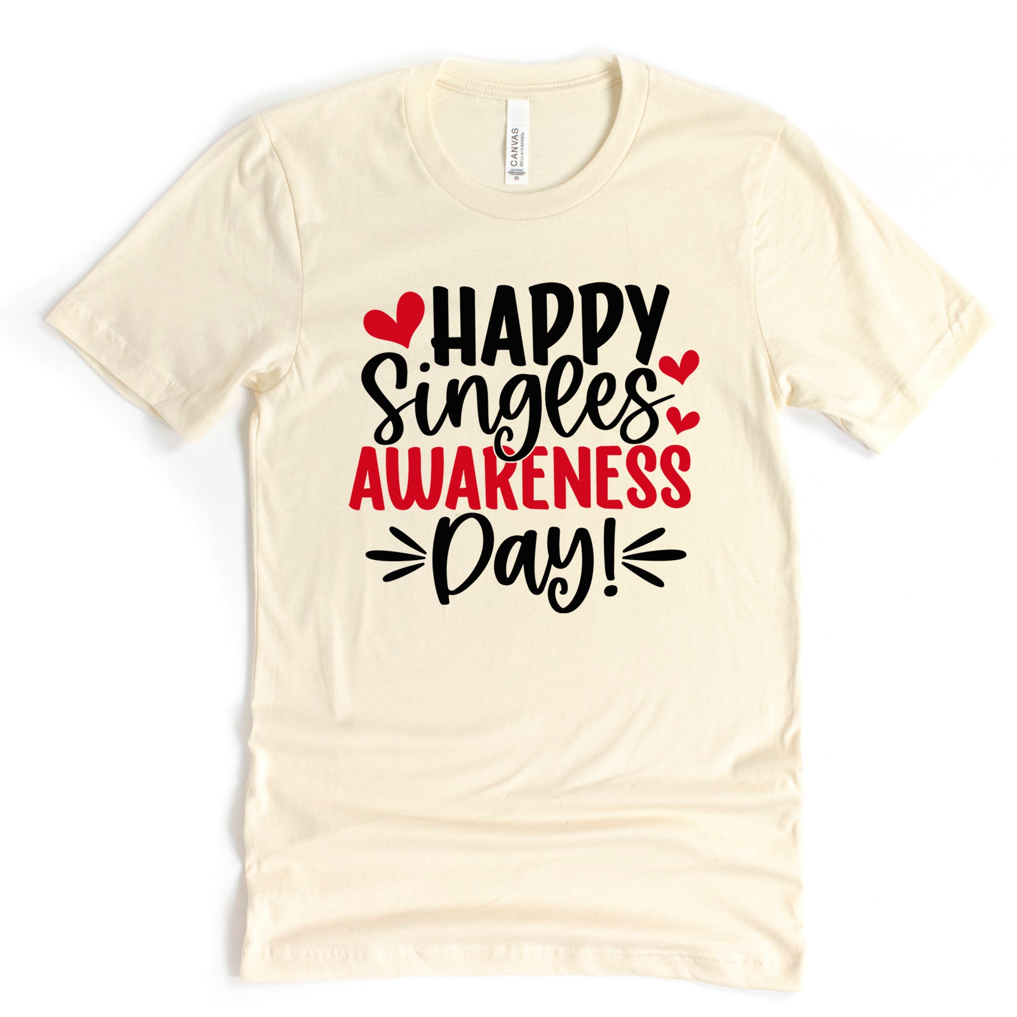 Happy Singles Awareness Day Premium Valentine's T-Shirt | Embedded Designz