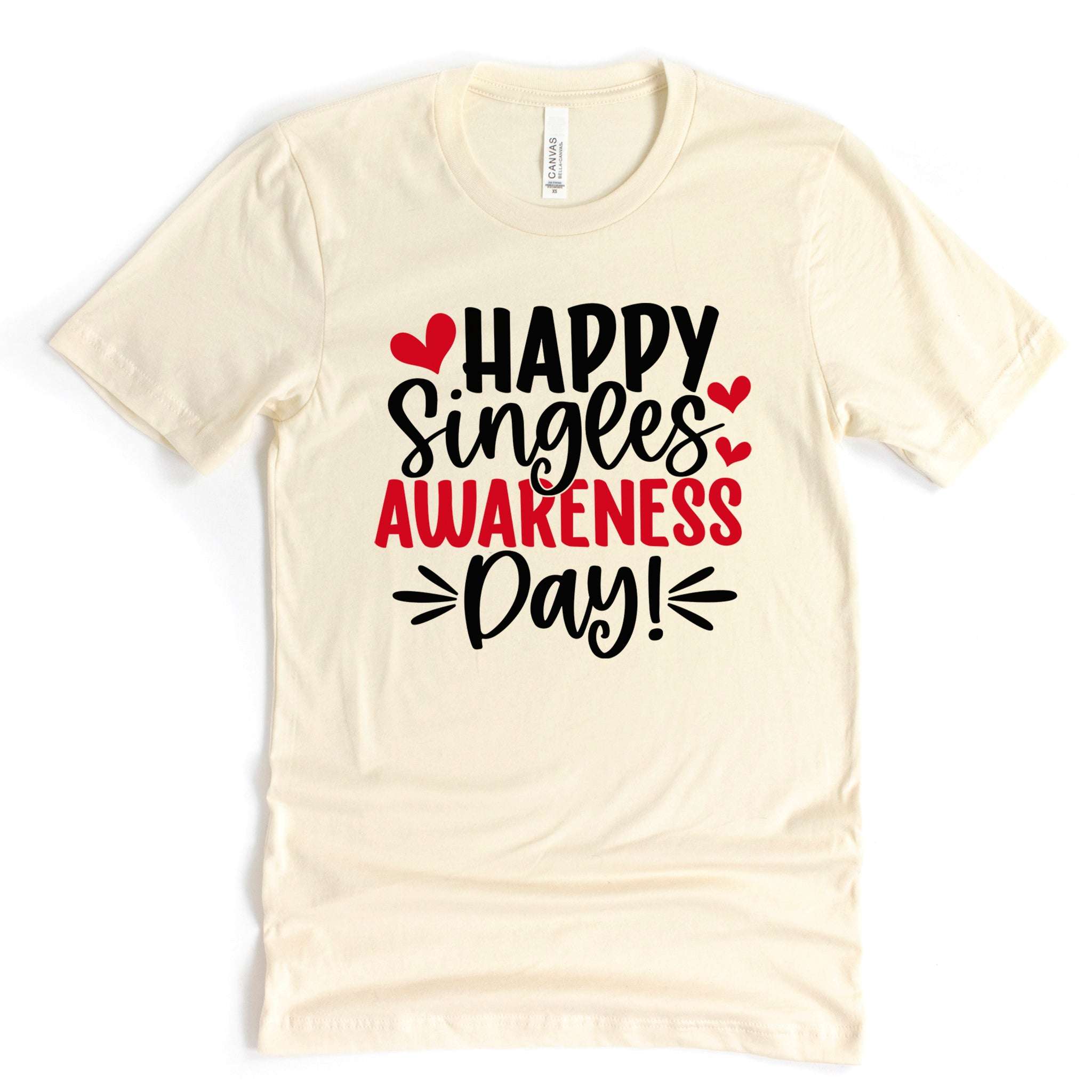 Happy Singles Awareness Day Premium Valentine's T-Shirt | Embedded Designz