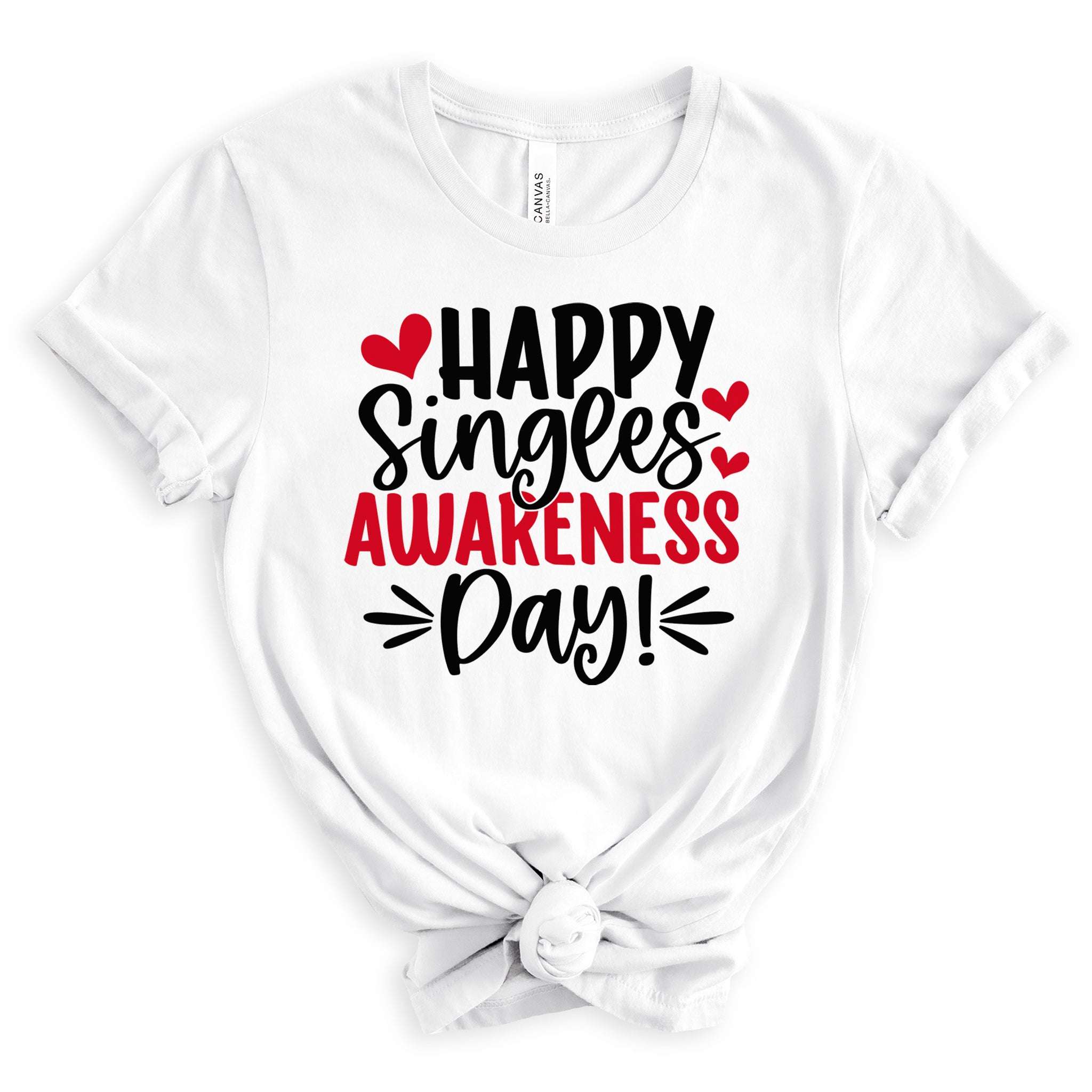 Happy Singles Awareness Day Premium Valentine's T-Shirt | Embedded Designz