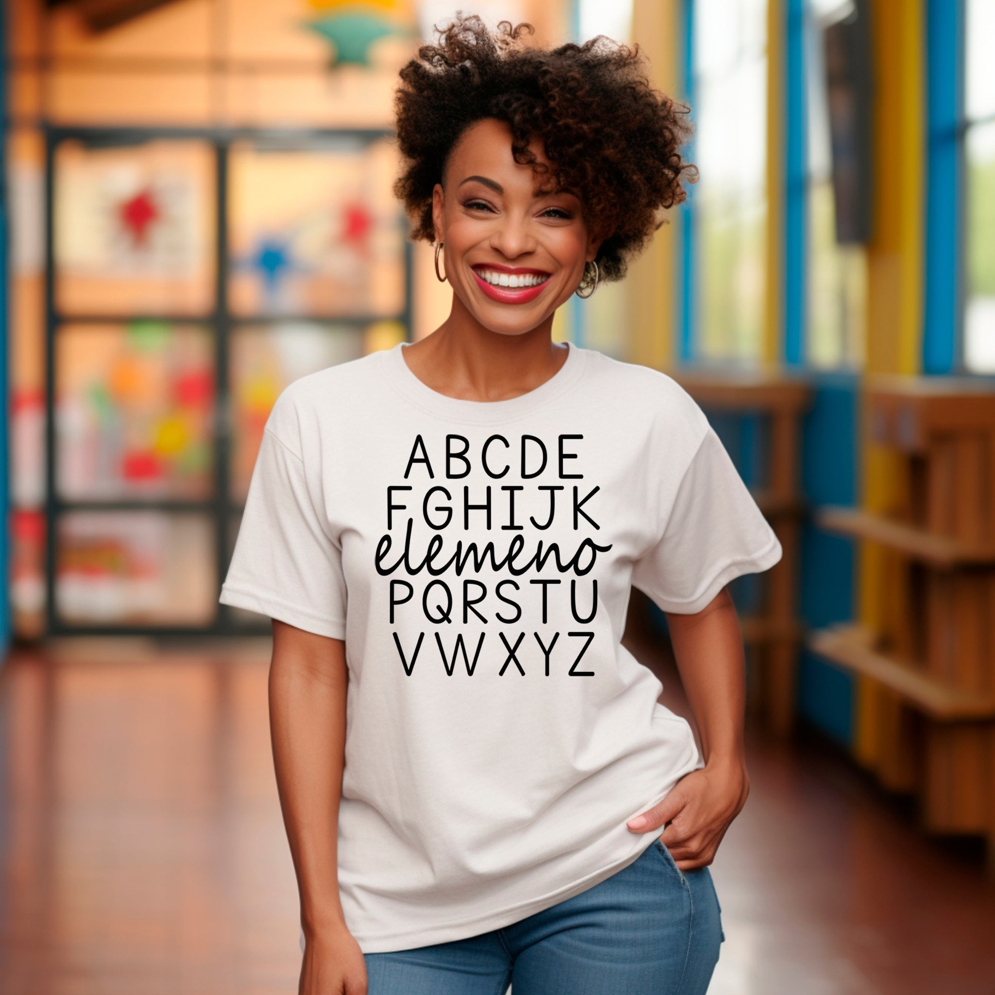 HIJK..elemeno...P Alphabet Premium T-Shirt | Embedded Designz