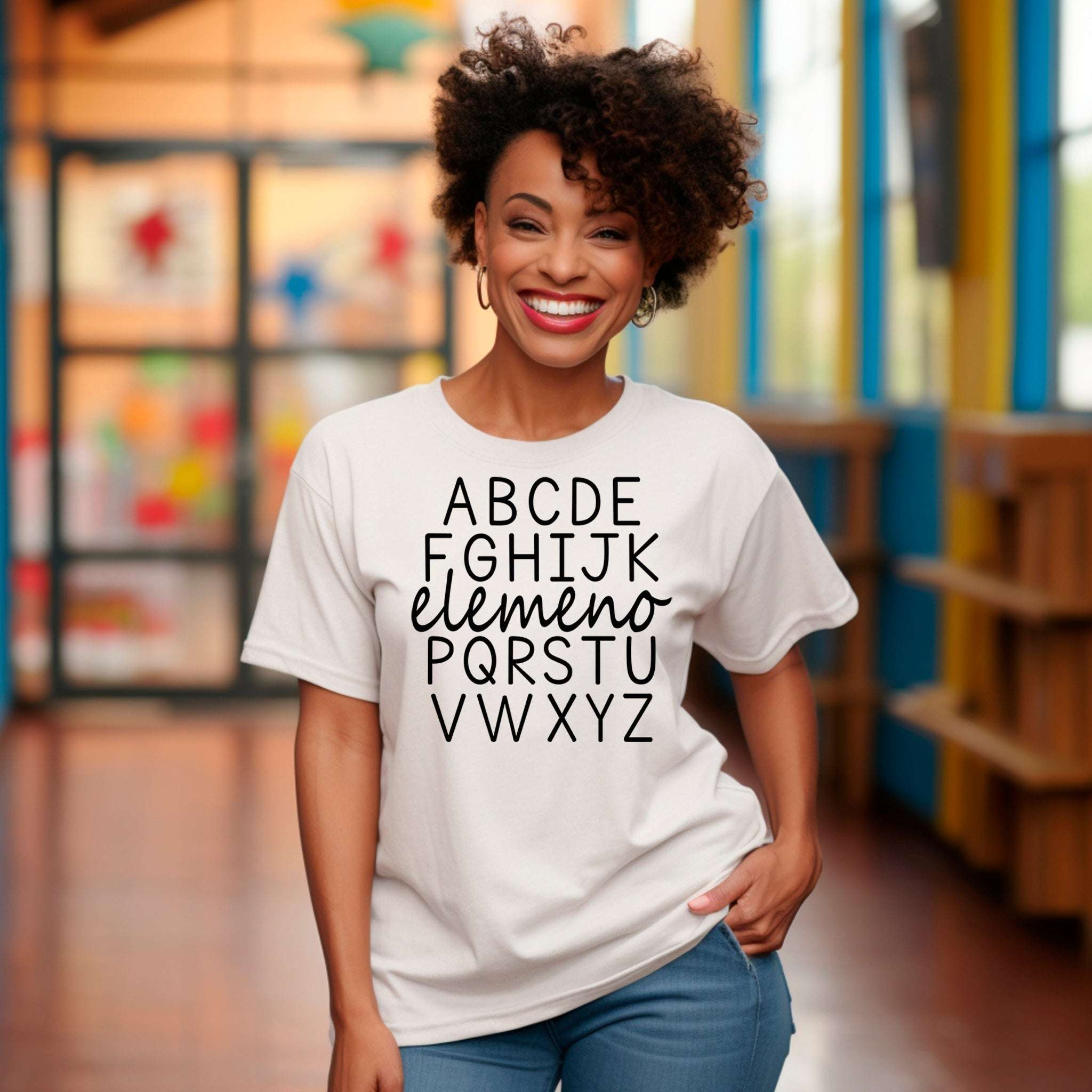 HIJK..elemeno...P Alphabet Premium T-Shirt | Embedded Designz