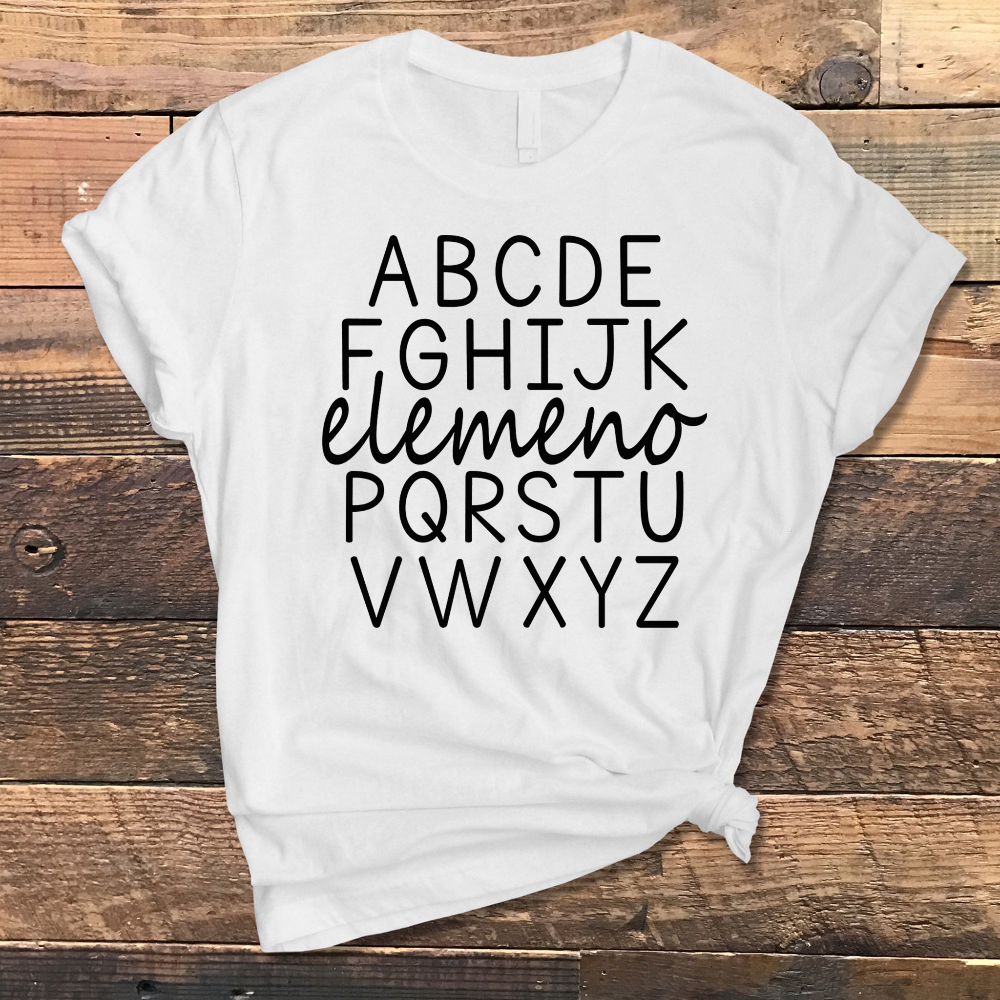 HIJK..elemeno...P Alphabet Premium T-Shirt | Embedded Designz