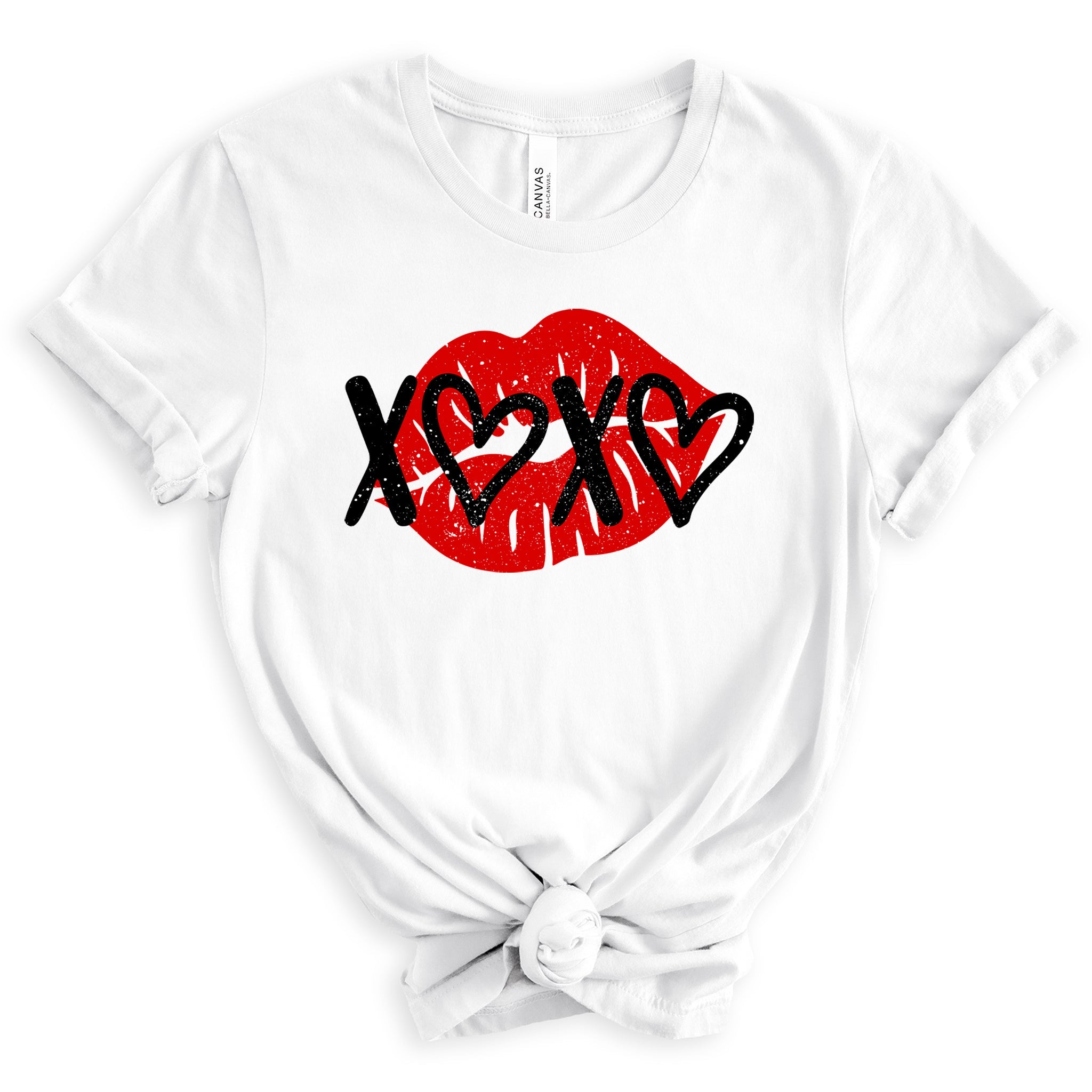 Hugs & Kisses Premium Valentine's T-Shirt | Embedded Designz