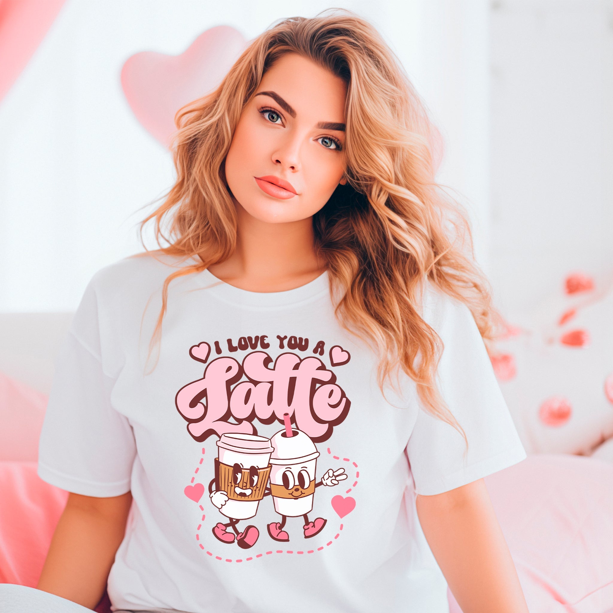 I Love You a Latte Premium Valentine's T-Shirt | Embedded Designz