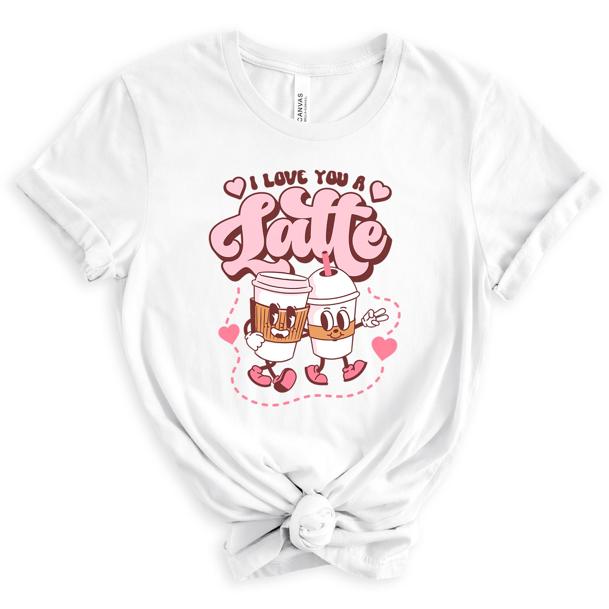 I Love You a Latte Premium Valentine's T-Shirt | Embedded Designz