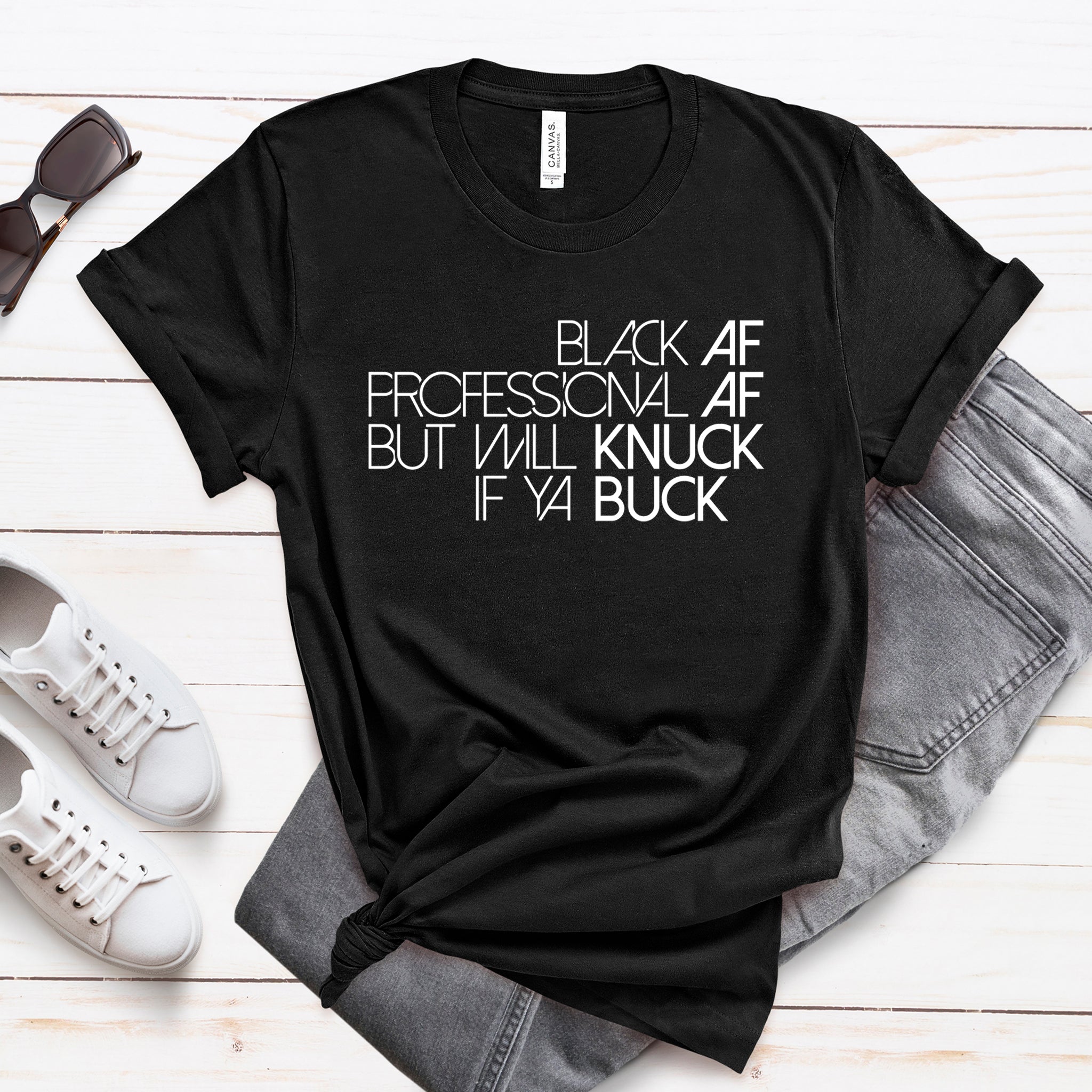 Knuck If Ya Buck Unisex Premium T-Shirt | Embedded Designz