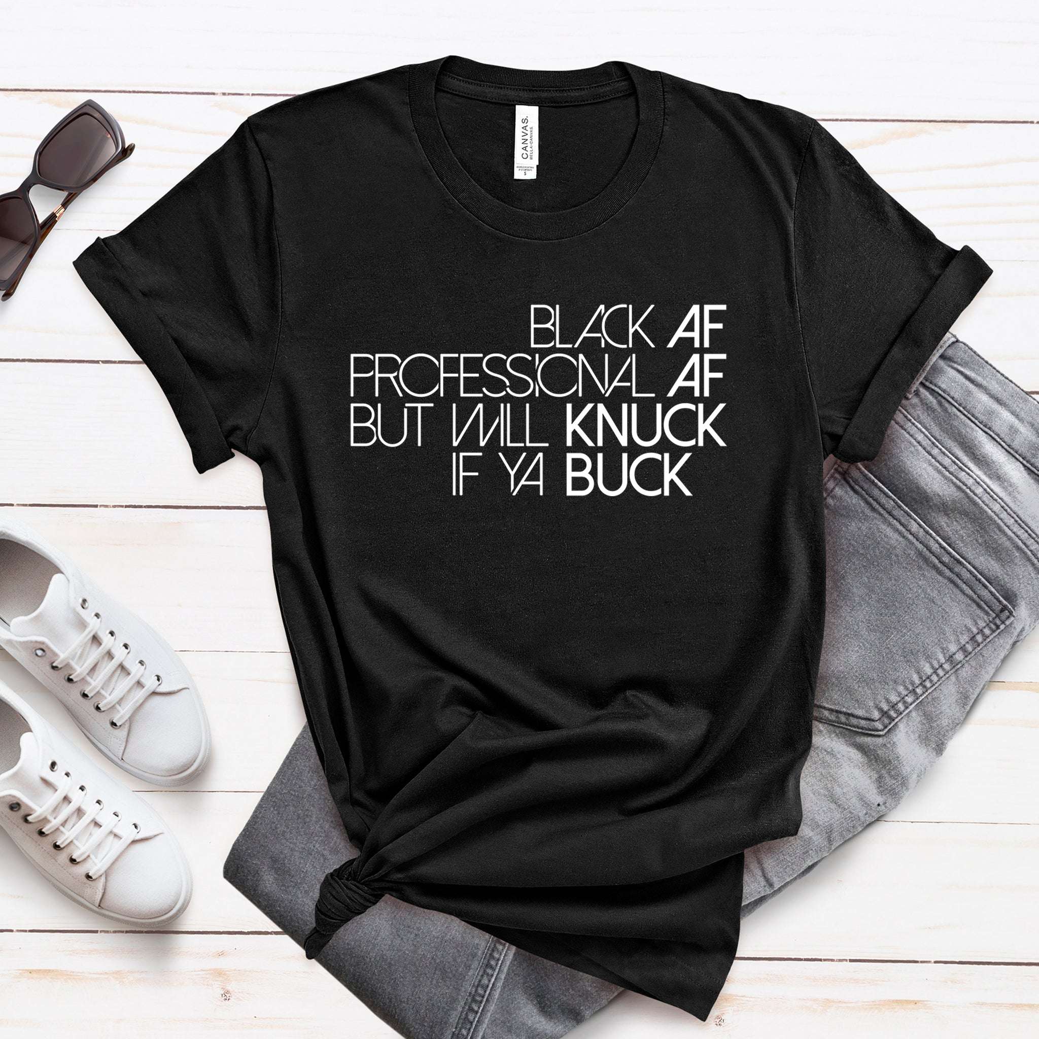 Knuck If Ya Buck Unisex Premium T-Shirt | Embedded Designz