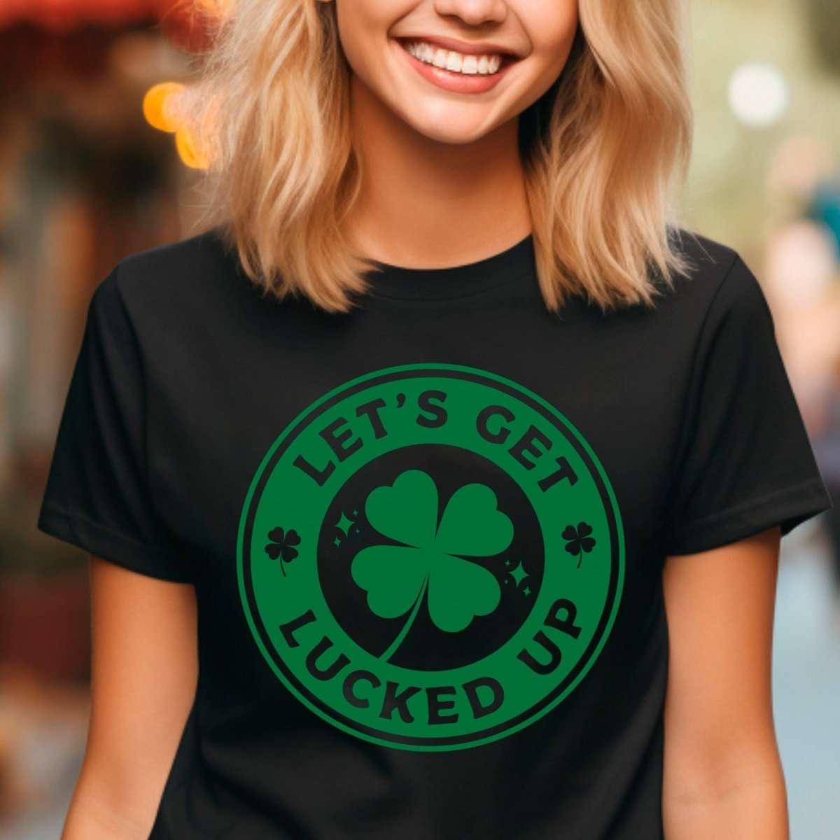 Let's Get Lucked Up St. Patrick's Day Premium T-Shirt | Embedded Designz