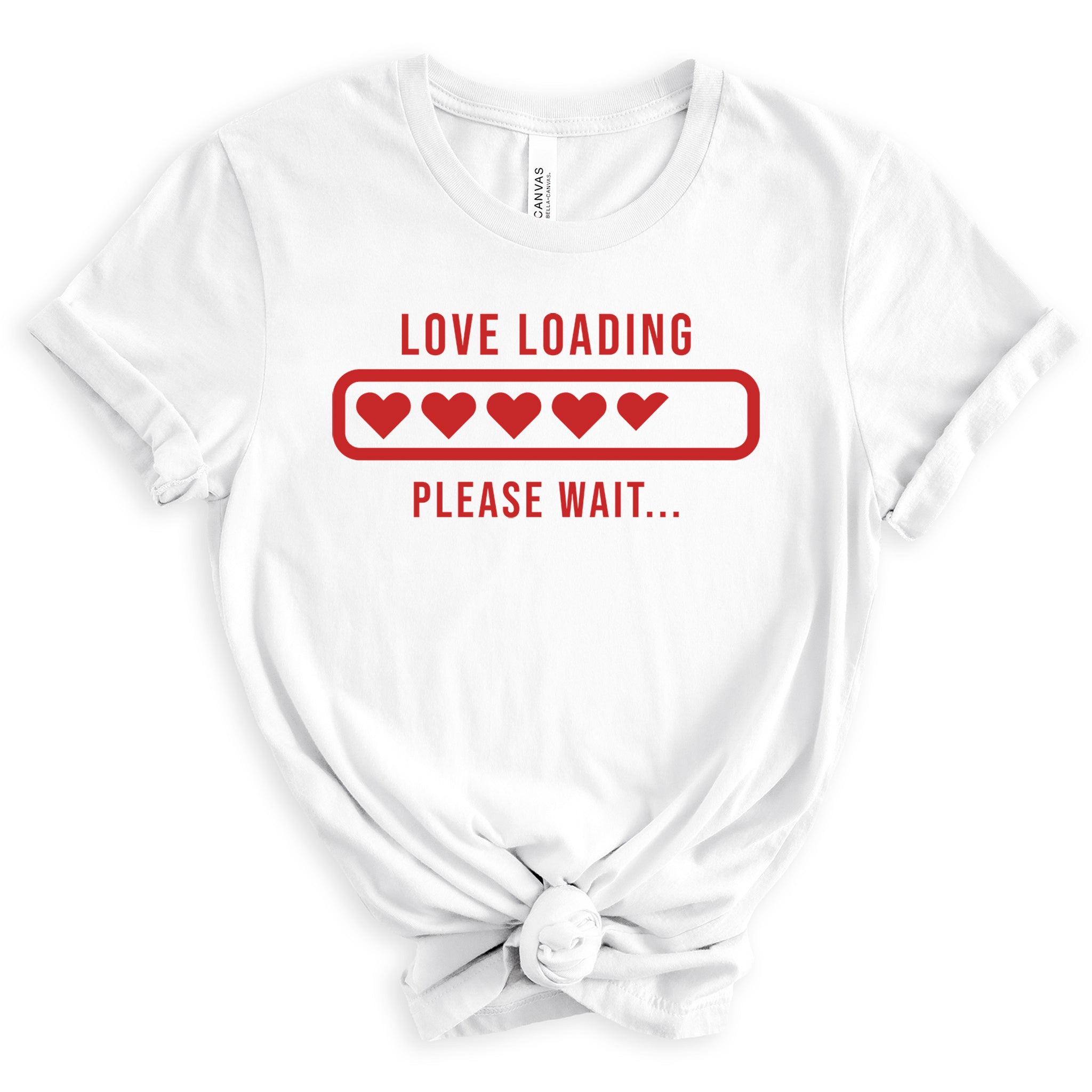 Love Loading Premium Valentine's T-Shirt | Embedded Designz