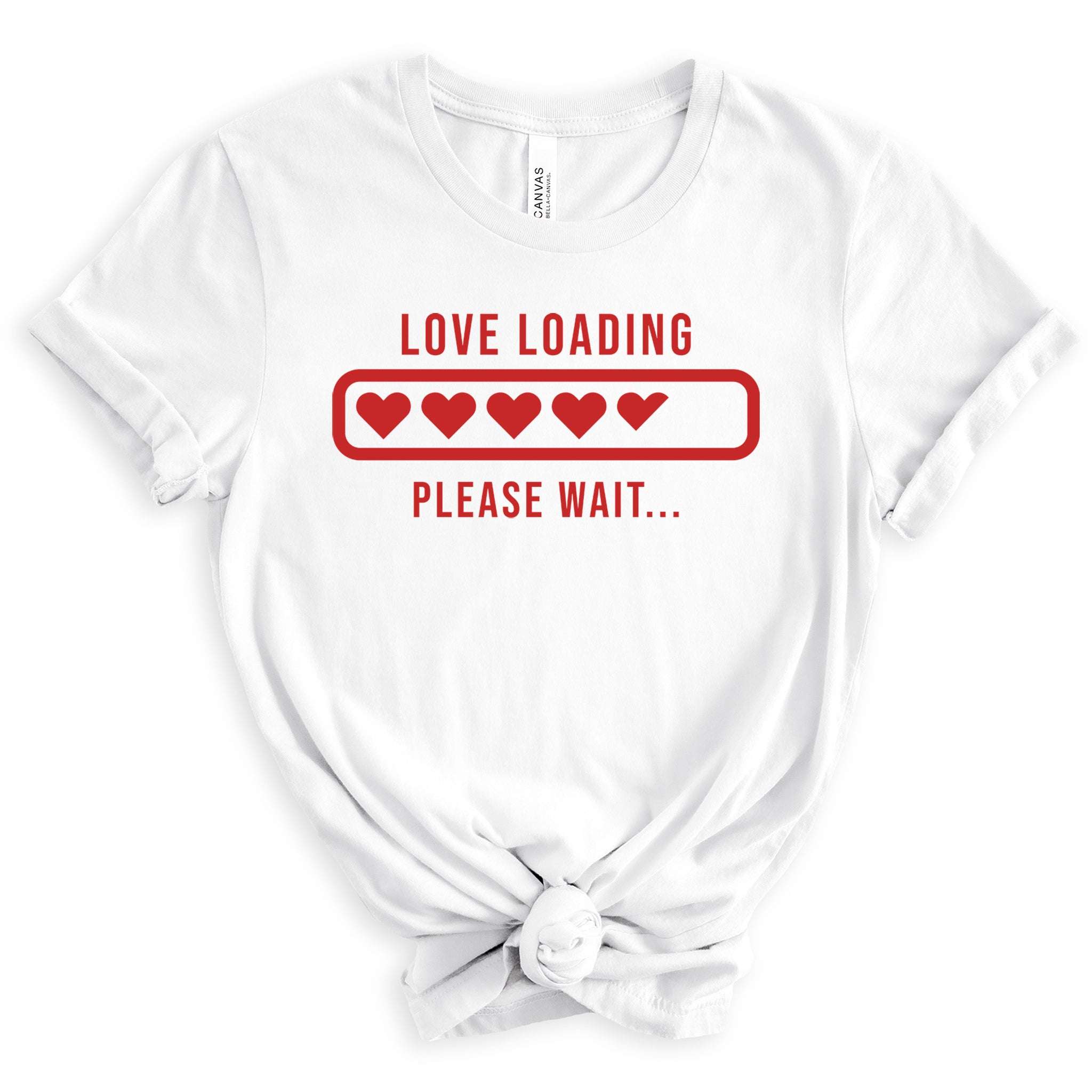 Love Loading Premium Valentine's T-Shirt | Embedded Designz
