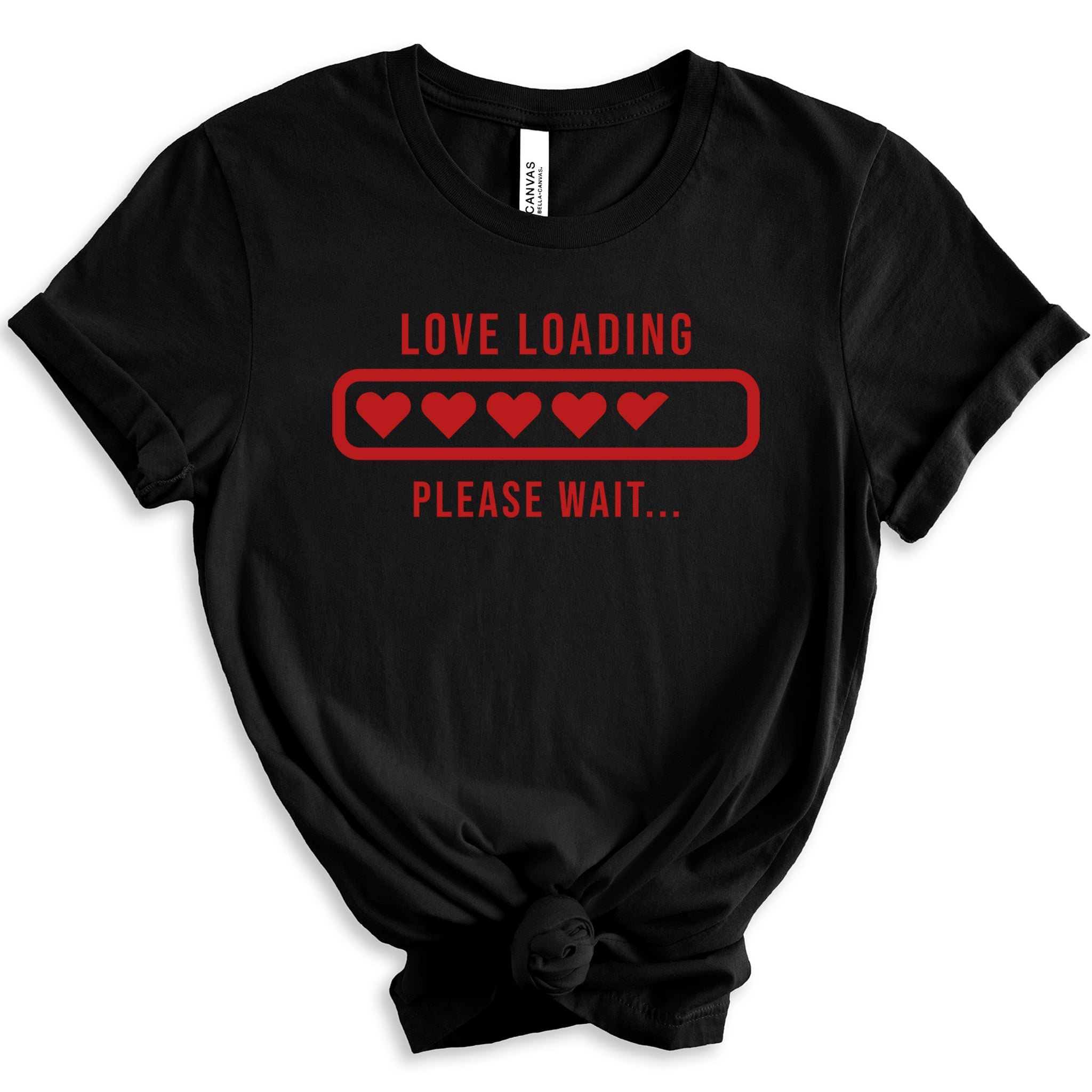 Love Loading Premium Valentine's T-Shirt | Embedded Designz